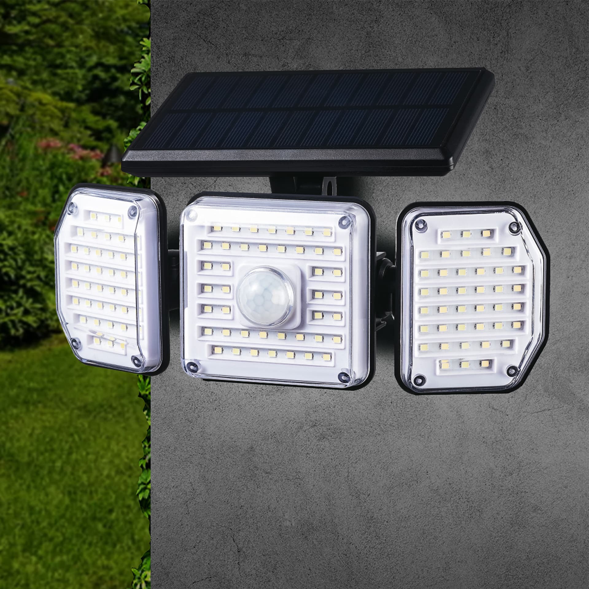 

Solarna lampa LED z czujnikiem ruchu Maclean IP65, 4W, 320lm, 4000K, Li-ion 1200 mAh, 3 tryby pracy MCE615