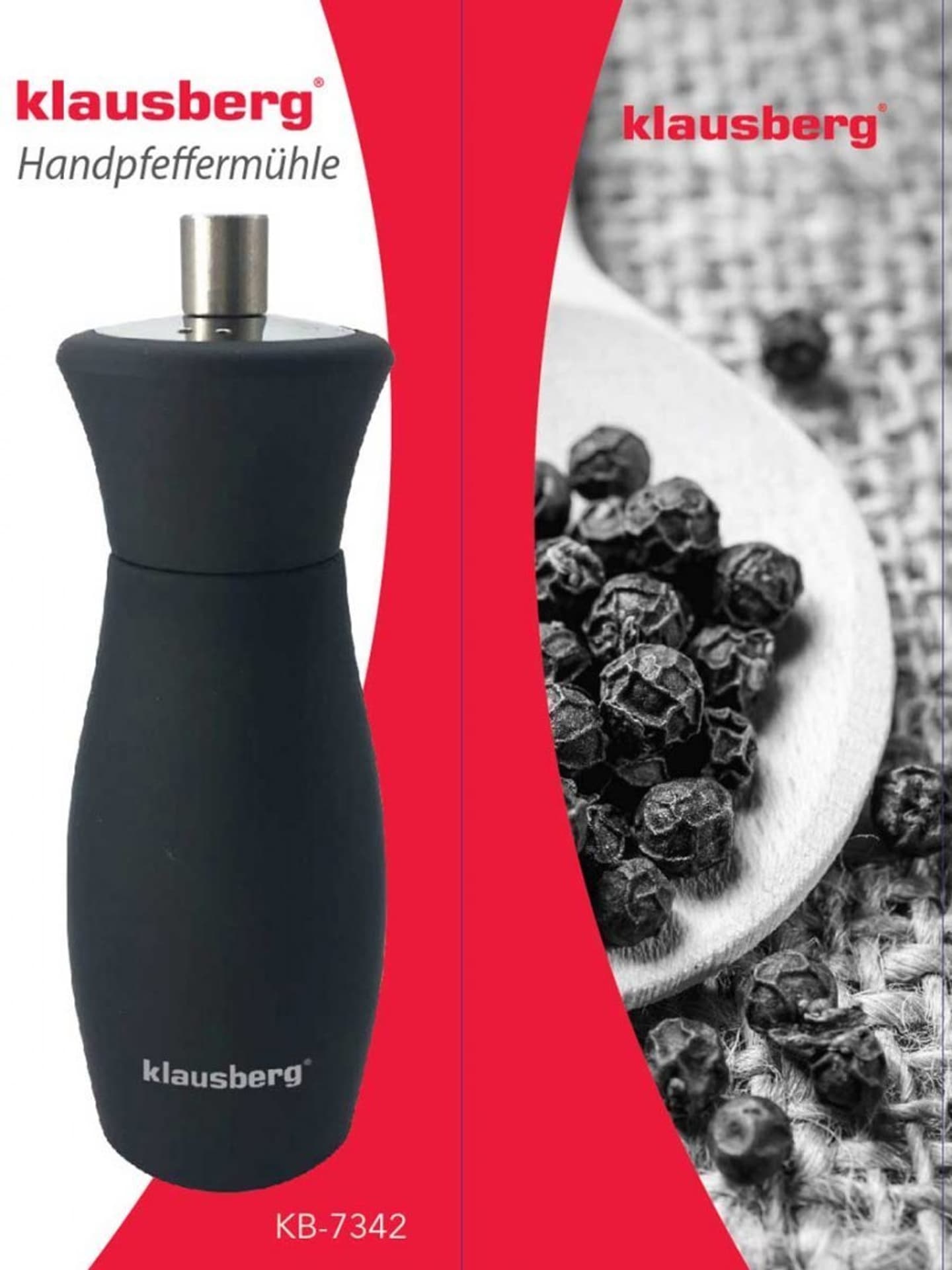 

MŁYNEK DO PIEPRZU + SOLNICZKA KLAUSBERG KB-7342