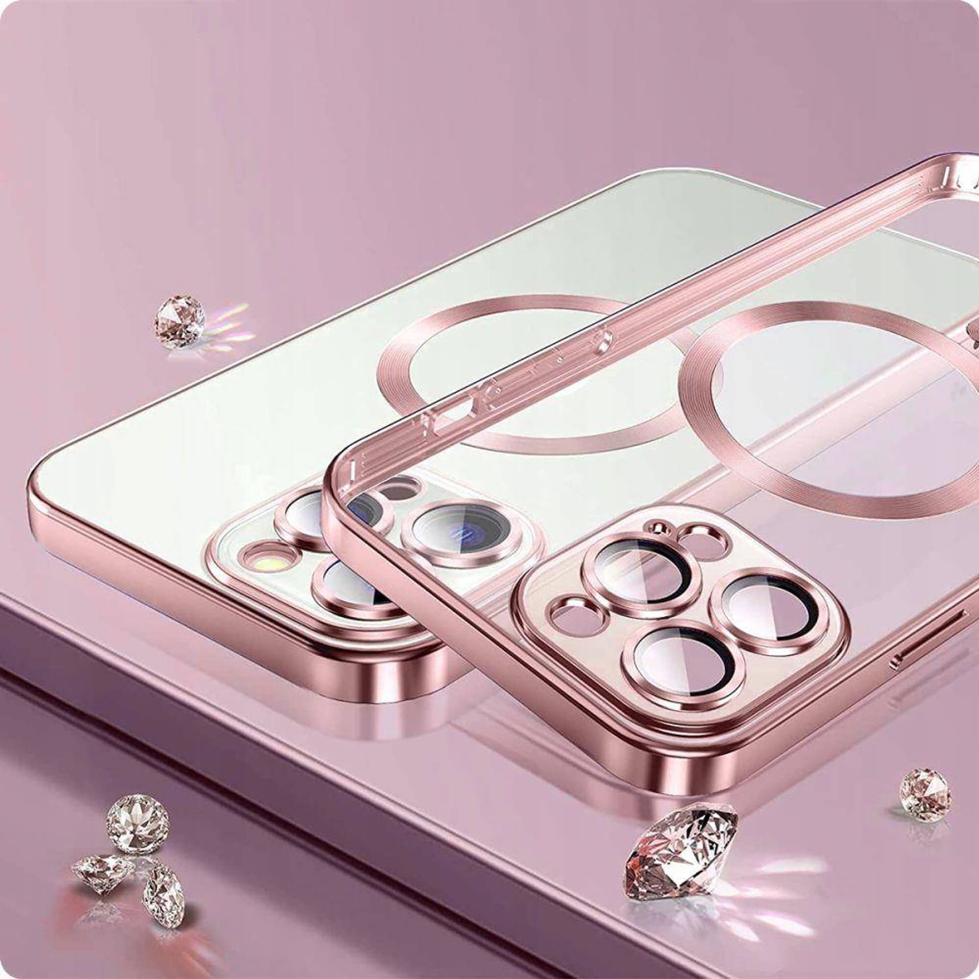 

Etui IPHONE 14 Tech-Protect MagShine niebieskie