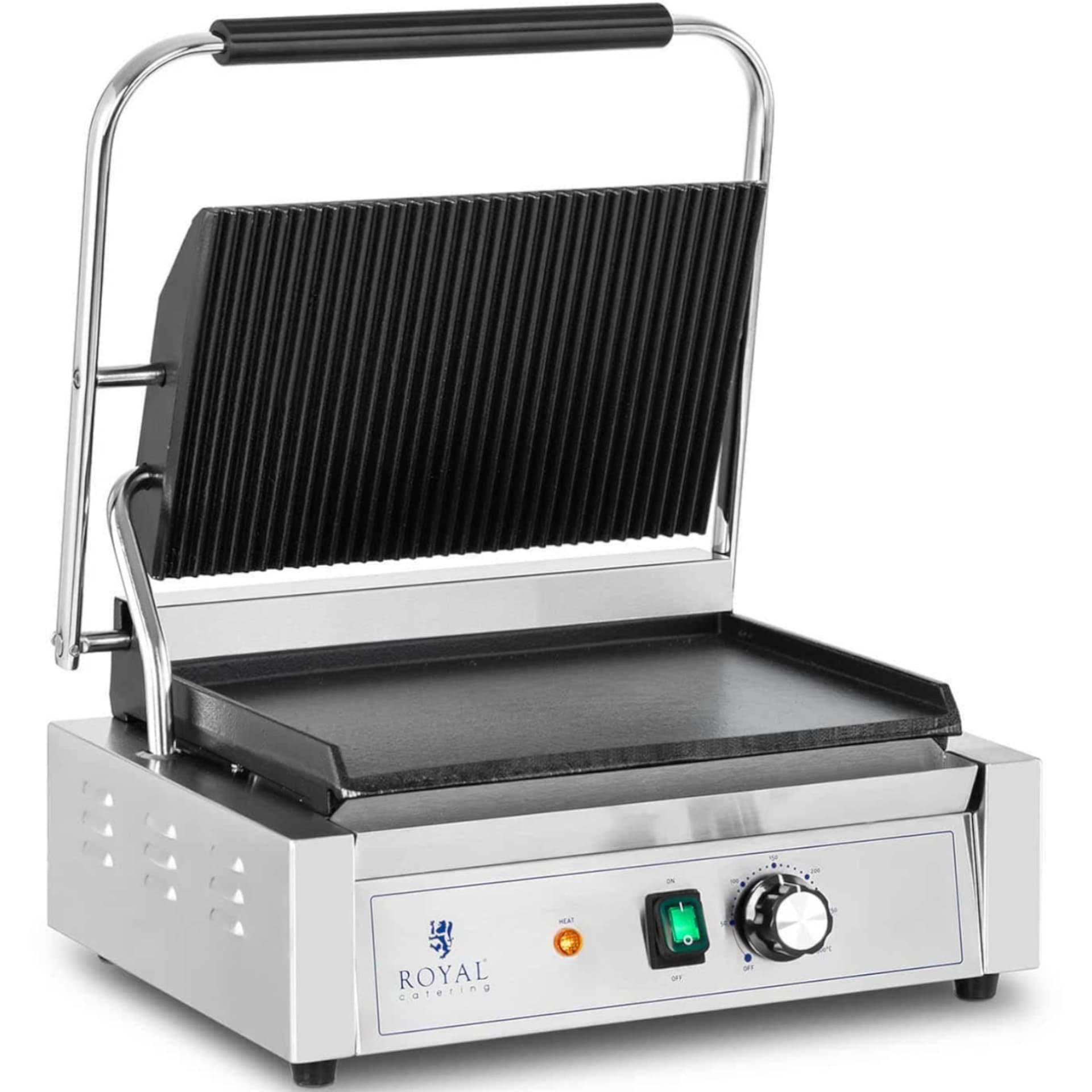 

Grill kontaktowy elektryczny płyta gładka i ryflowana 33 x 22 cm 2200 W