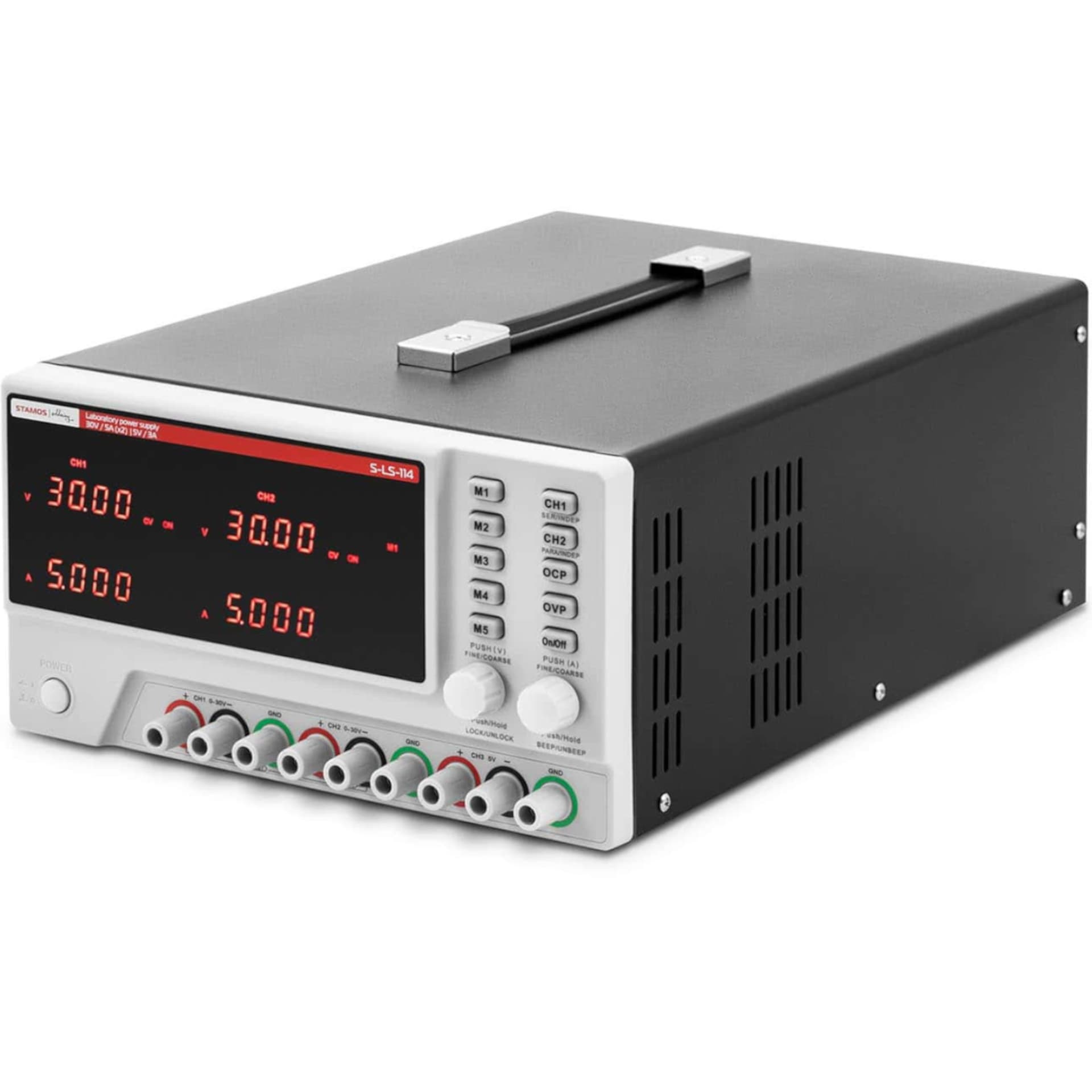 

Zasilacz laboratoryjny serwisowy 0-30 V 0-5 A DC 550 W LED USB RS232