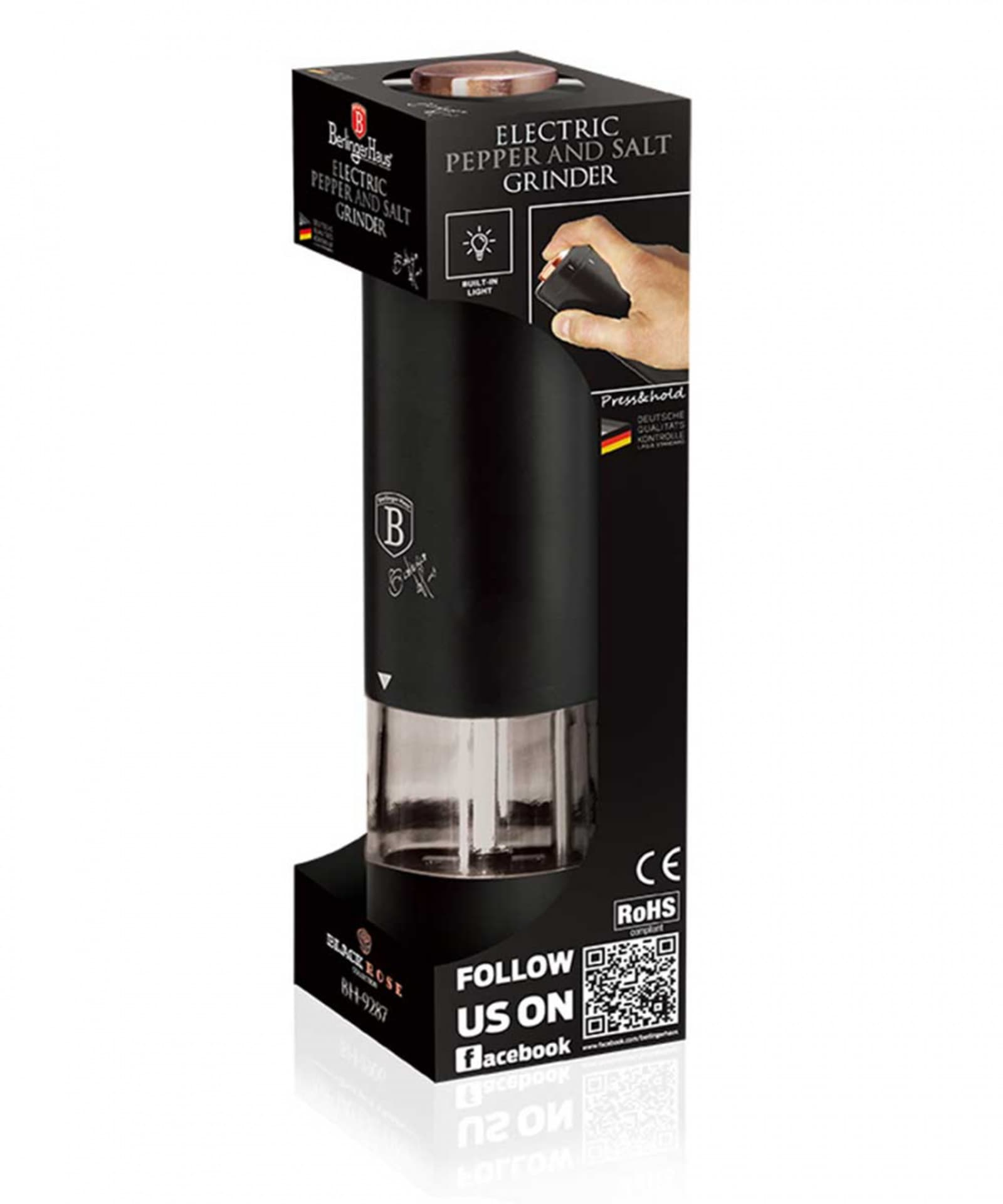 

MŁYNEK ELEKTRYCZNY BERLINGER HAUS BH-9287 BLACK ROSE