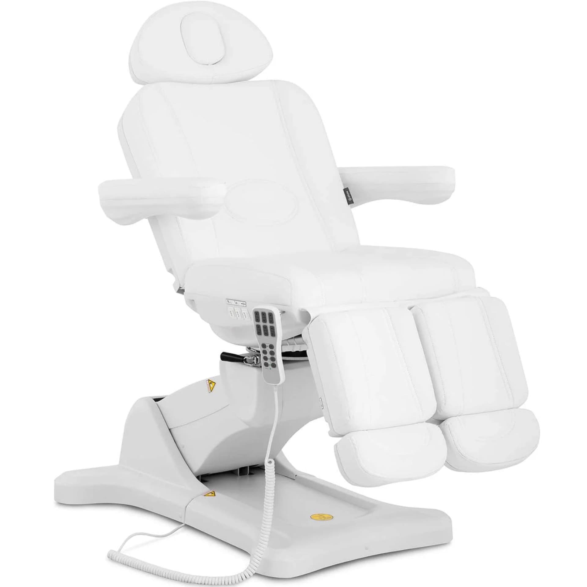 

Fotel kosmetyczny podologiczny do tatuażu manicure spa elektryczny EQUITOS - biały