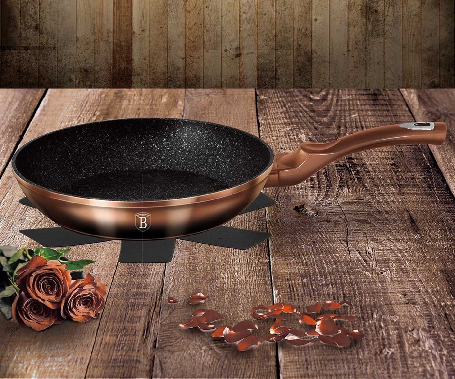 

PATELNIA GRANITOWA 24cm BERLINGER HAUS BH-1887 ROSE GOLD NOIR