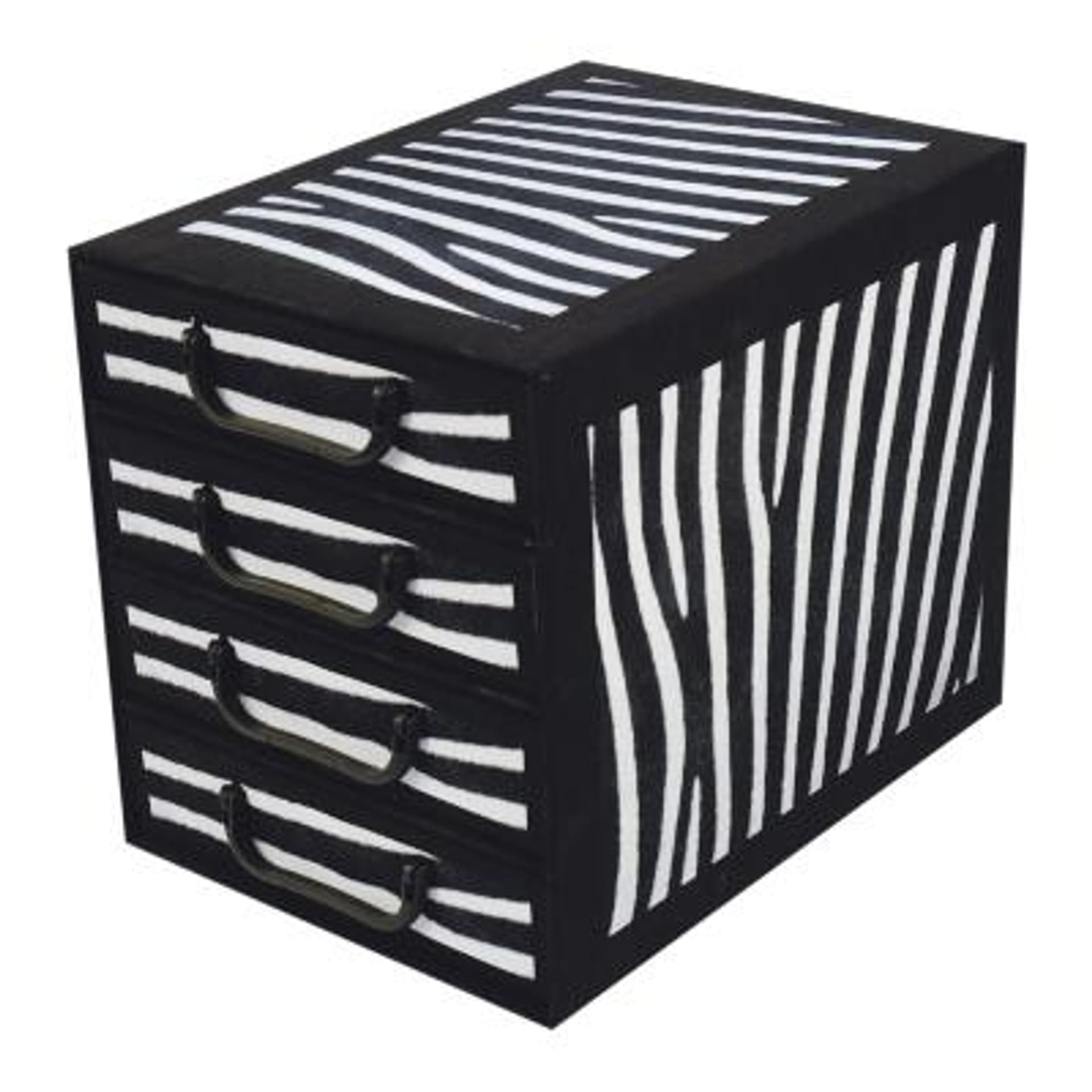 

Pudełko kartonowe 4 szuflady pionowe STYL ZEBRA