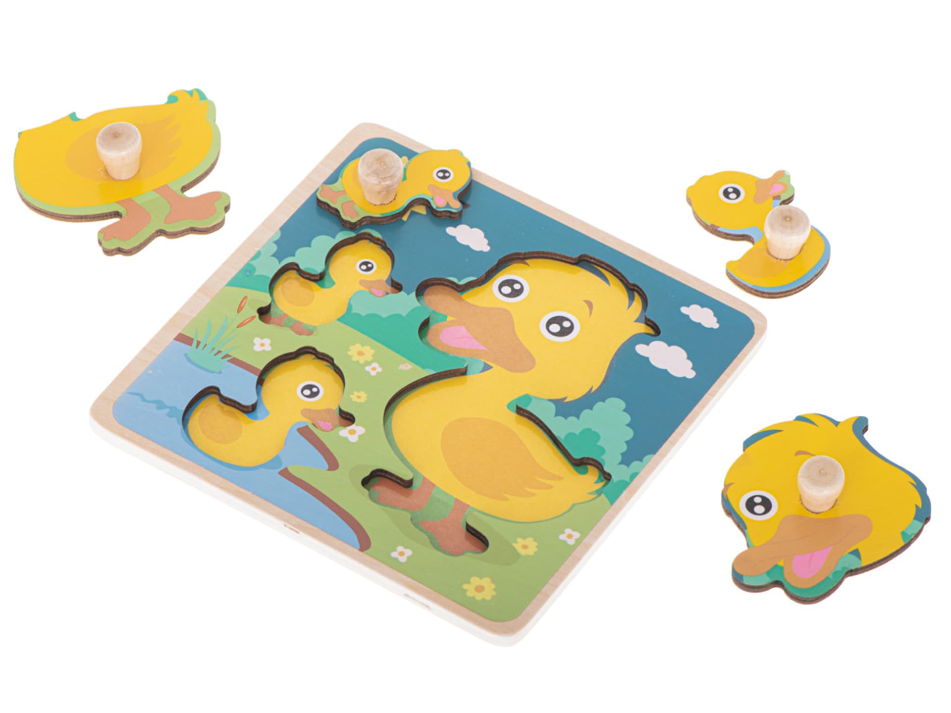 

Puzzle drewniane sorter układanka kaczuszka kaczka