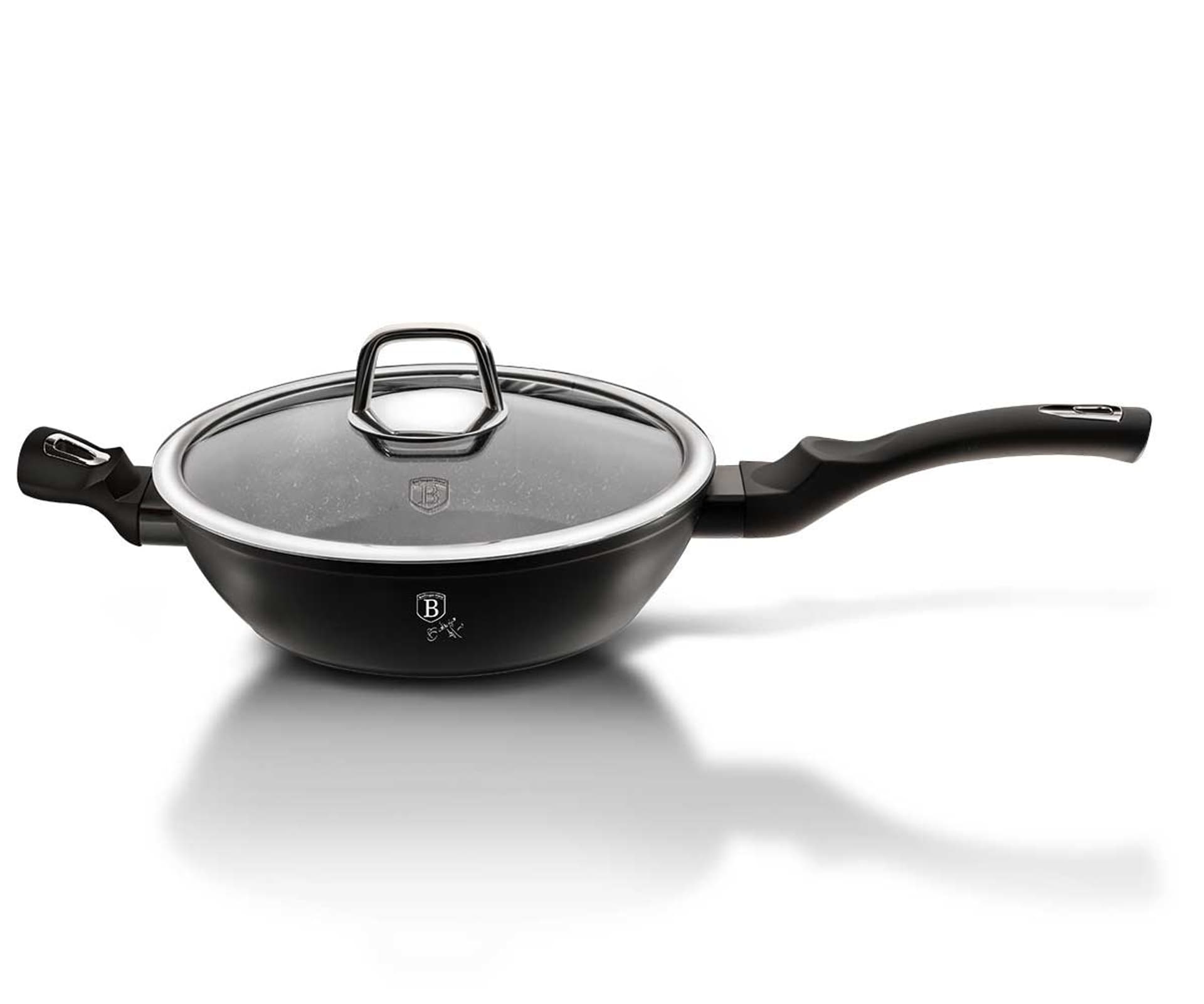 

PATELNIA GRANITOWA 28cm BERLINGER HAUS BH-7099 BLACK SILVER