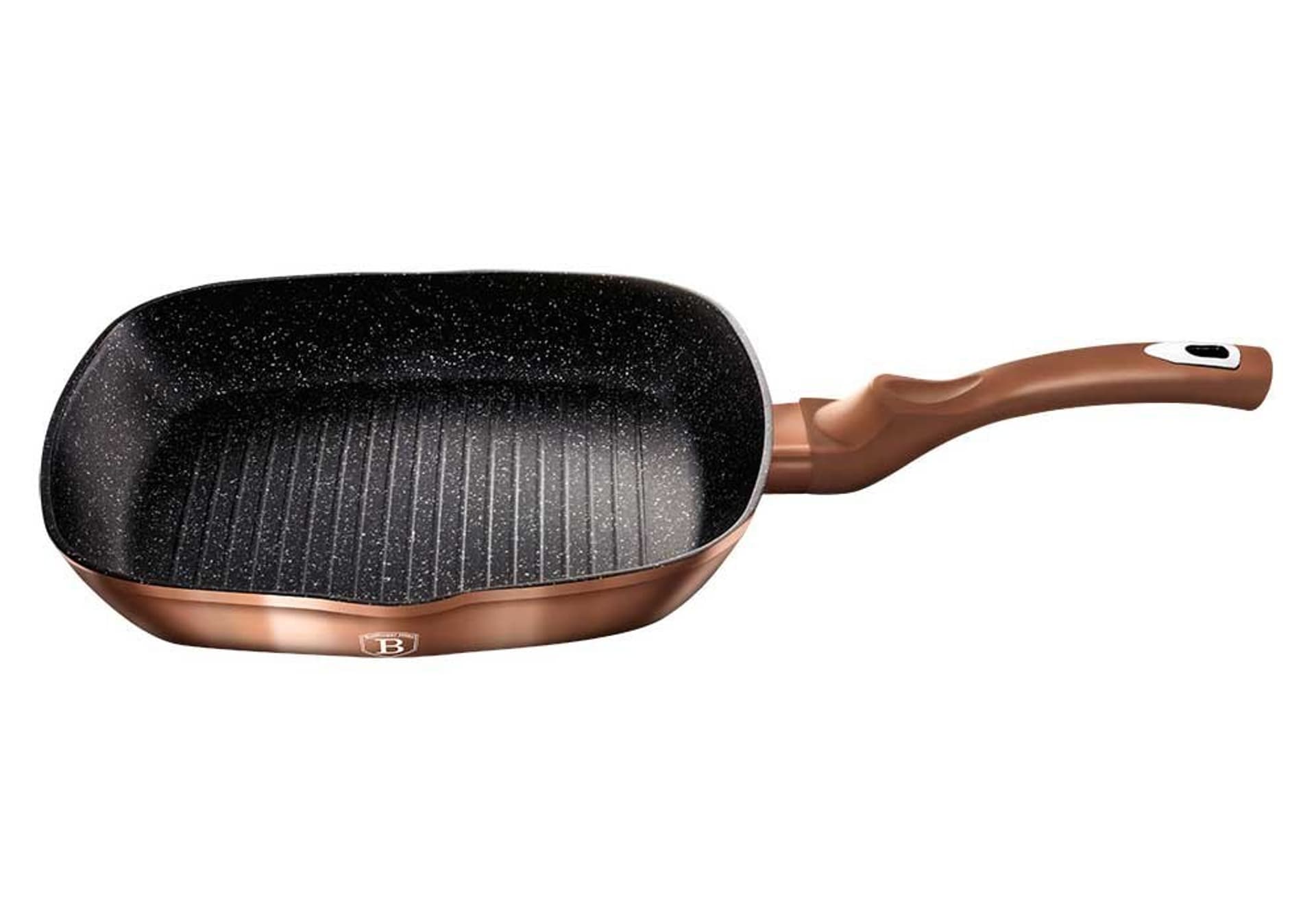 

PATELNIA GRANITOWA GRILLOWA 28 cm BERLINGER HAUS ROSE GOLD BH-1521