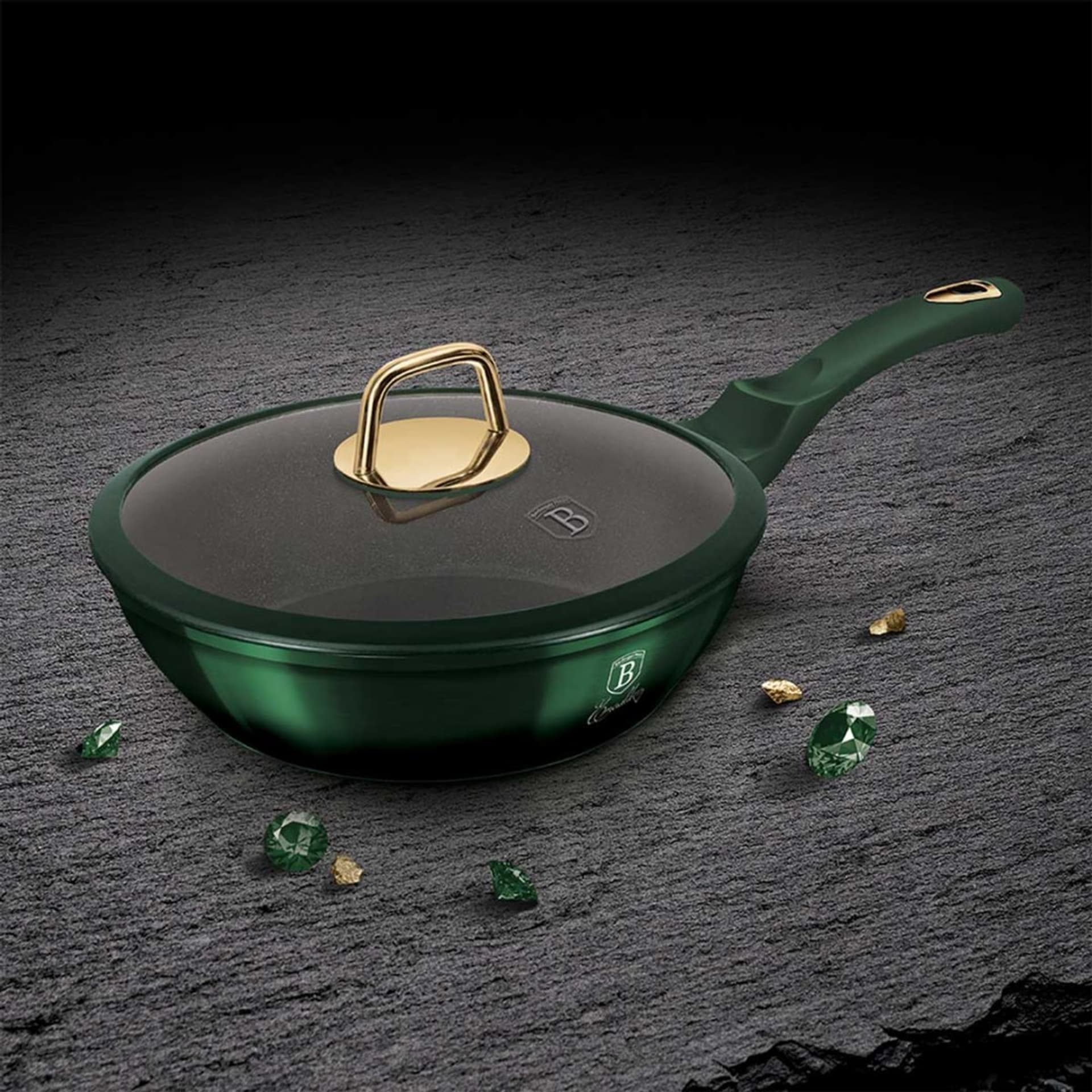 

PATELNIA TYTANOWA BERLINGER HAUS 24cm BH-6049 EMERALD