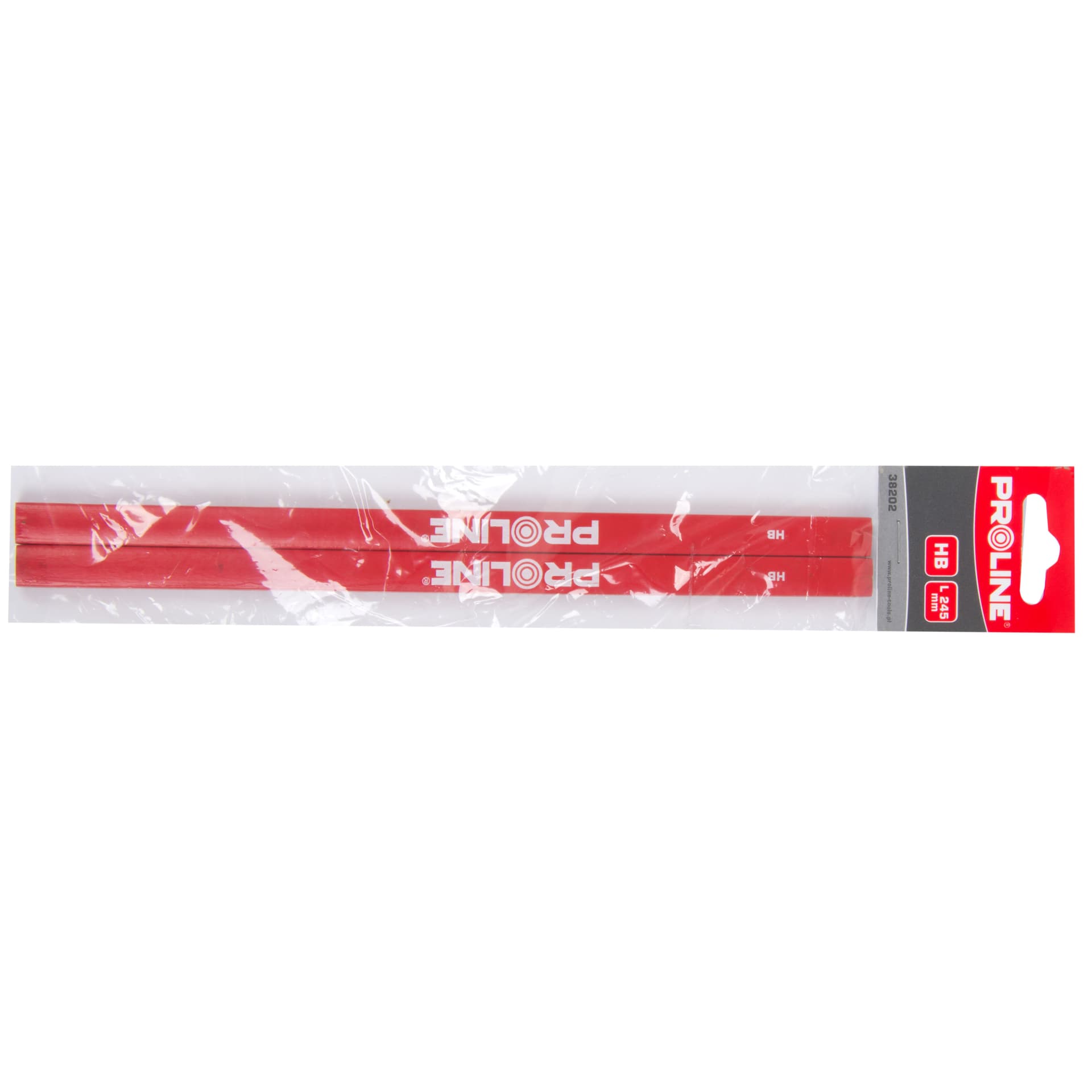 

38202 Ołówek stolarski czerwony HB 245mm 2 sztuki, Proline