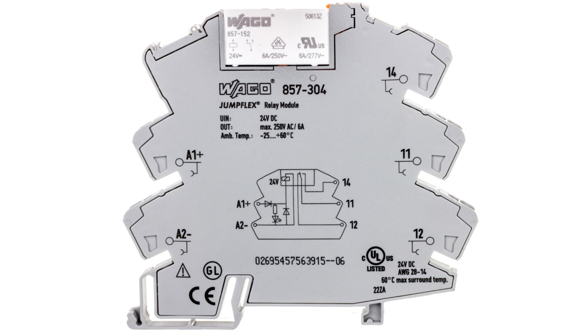 

Przekaźnik separacyjny JUMPFLEX 24V DC 10mA 1P 857-304