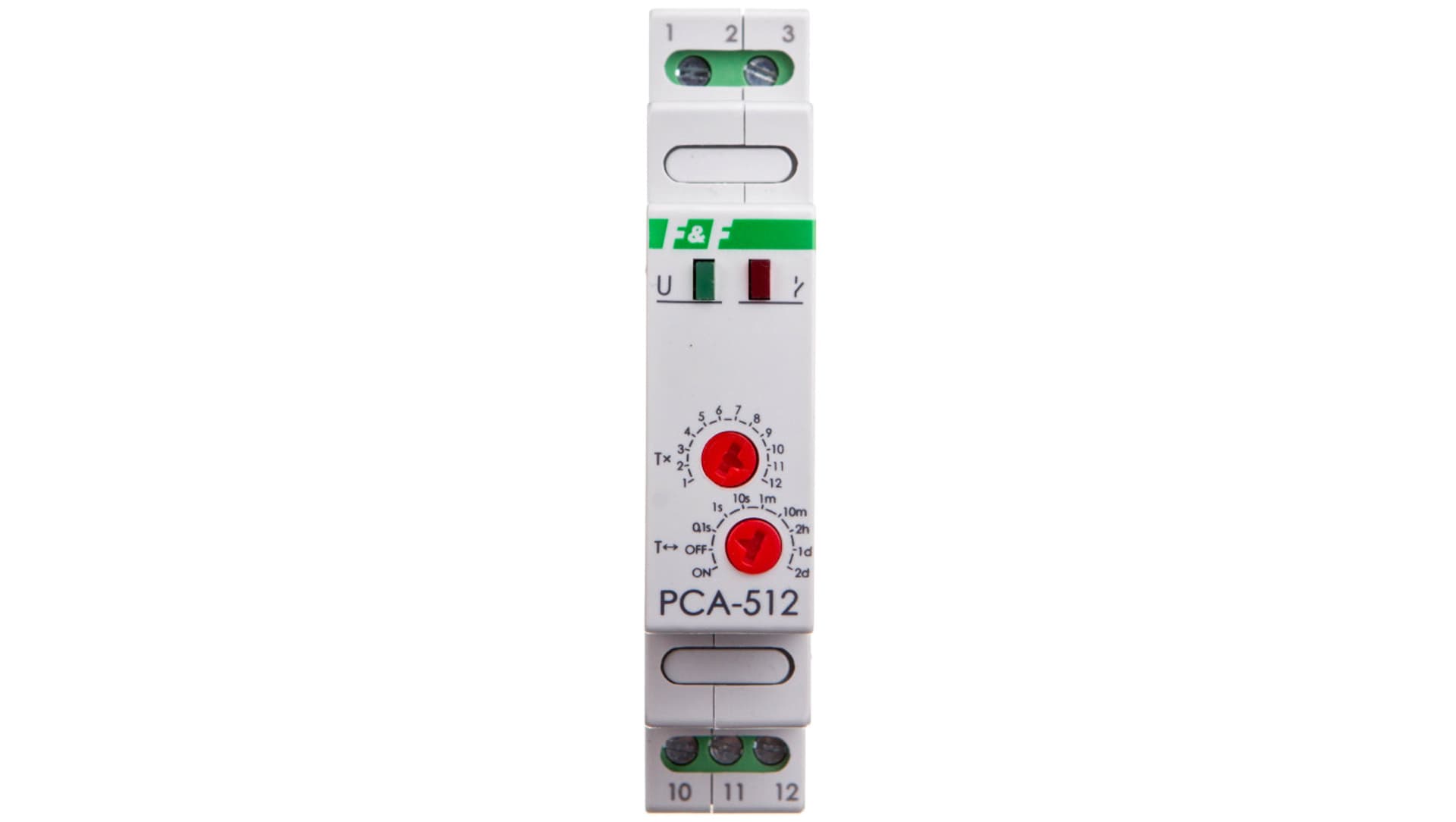 

Przekaźnik czasowy 1P 10A 0,1sek-576h 24V AC/DC opóźnione wyłączenie PCA-512-24V