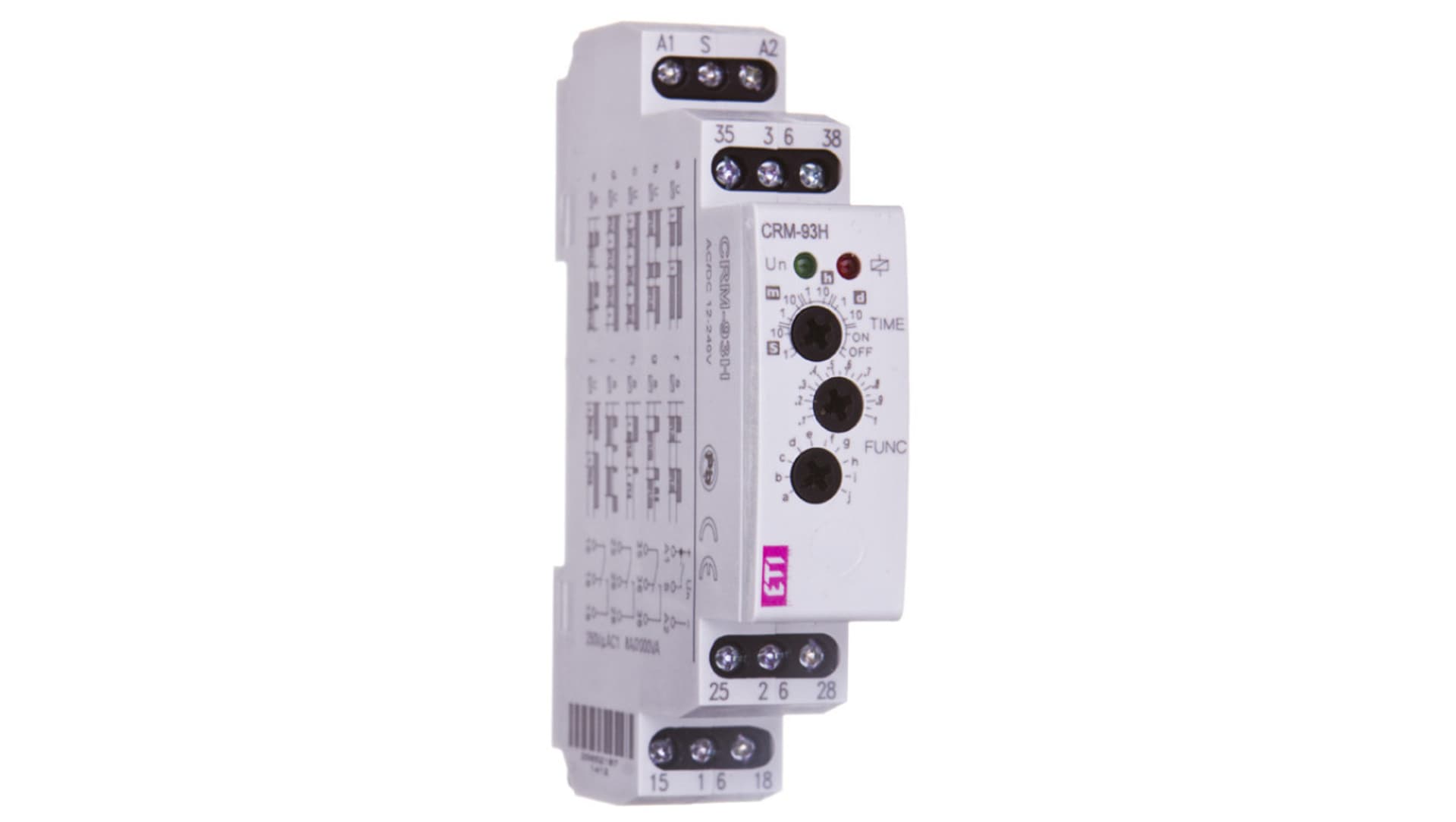 

Przekaźnik czasowy 3P 8A 0,1sek-10dni 12-240V AC/DC wielofunkcyjny CRM-93H