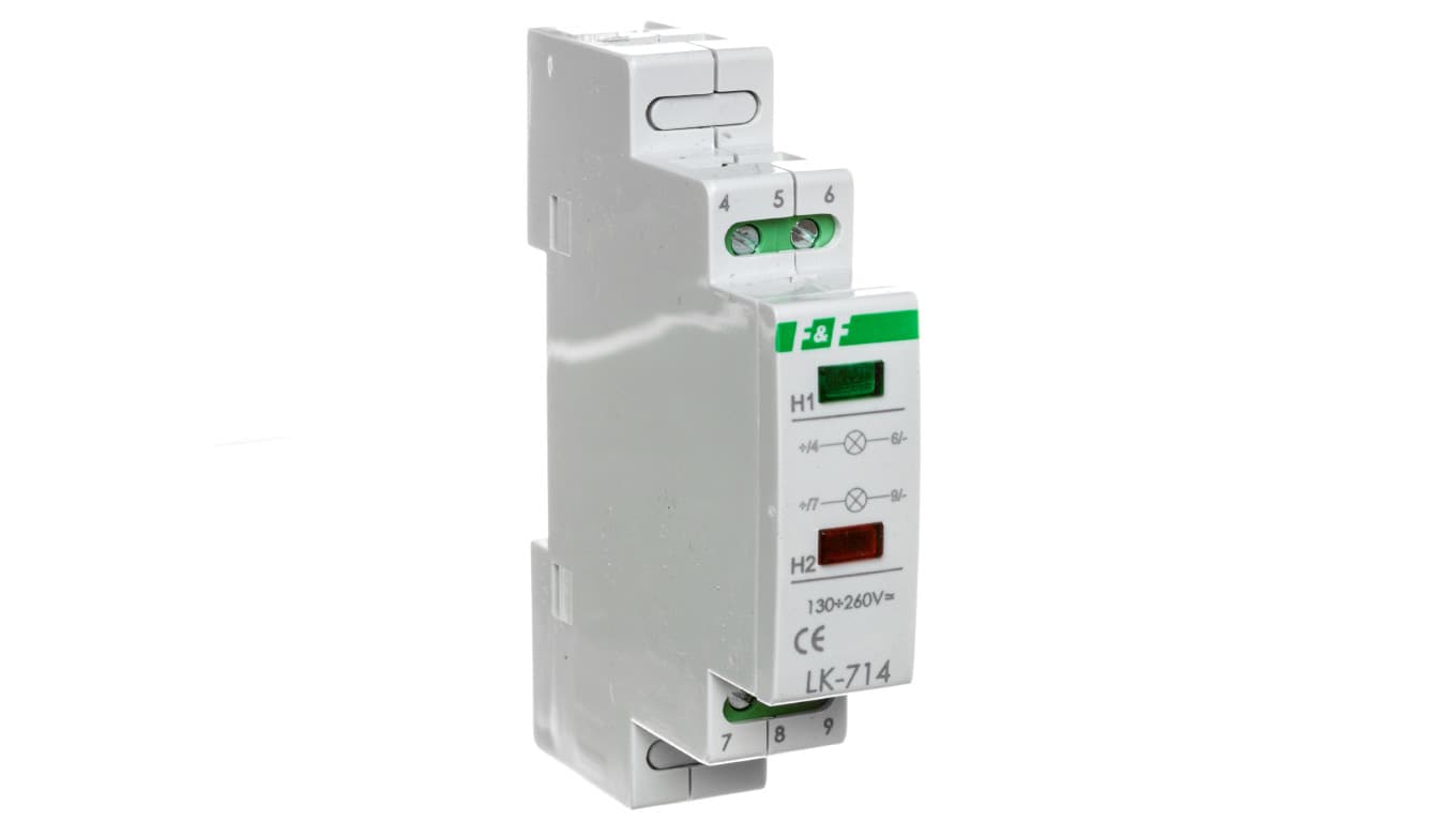 

Lampka modułowa czerwona/zielona 130-260V AC/DC, LK-714