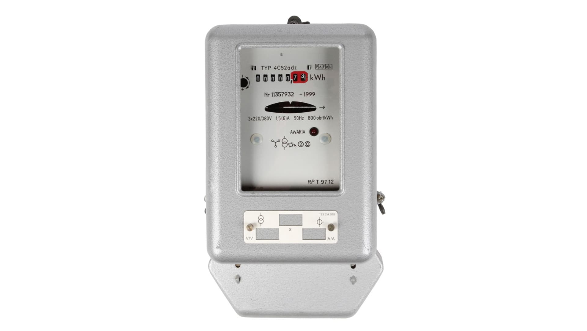 

Licznik energii elektrycznej 3-fazowy C52 25/100A 3x220/380V (regenerowany / legalizowany)