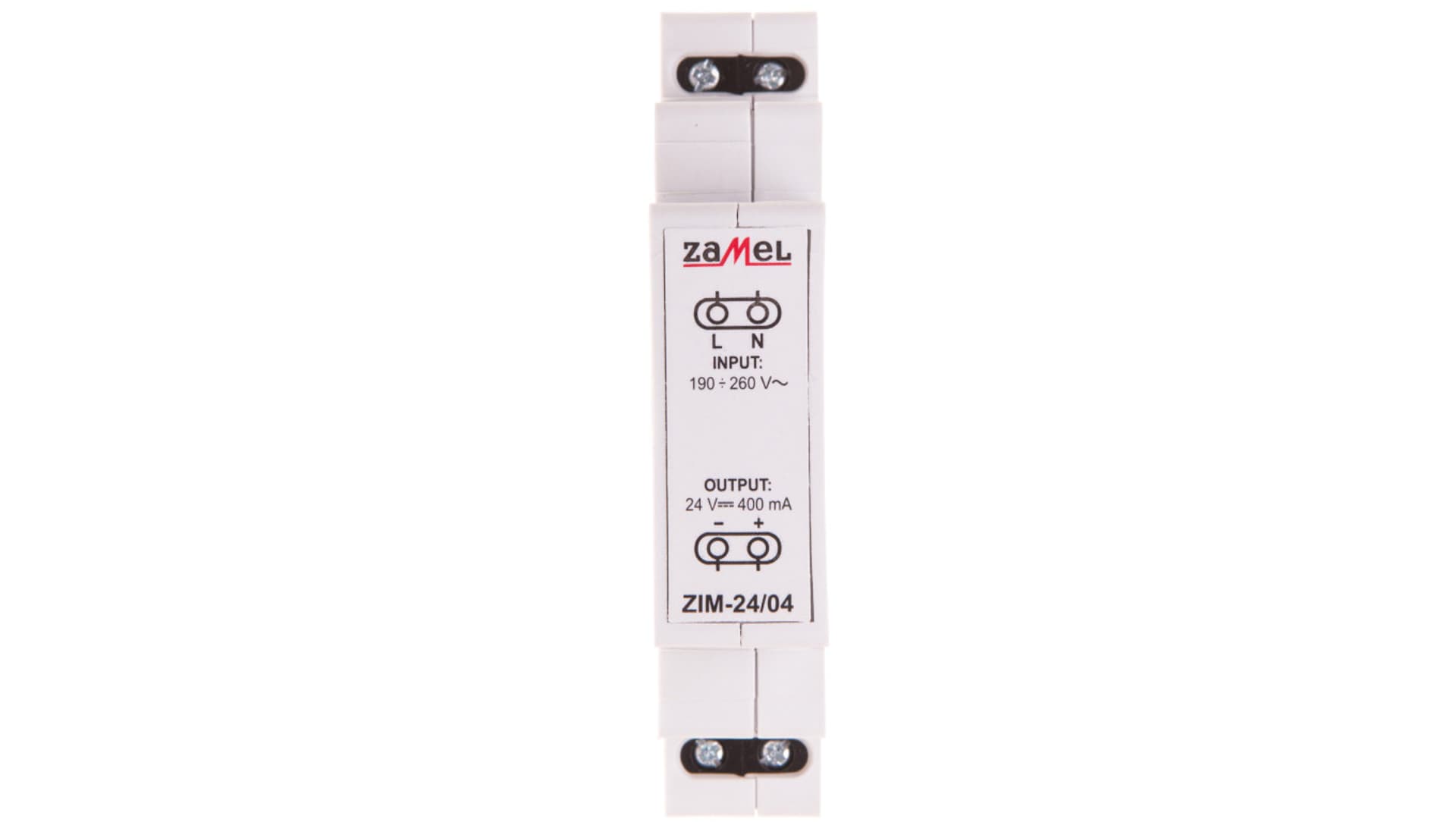 

Zasilacz impulsowy 230VAC/24VDC 0,4A ZIM-24/04 EXT10000162