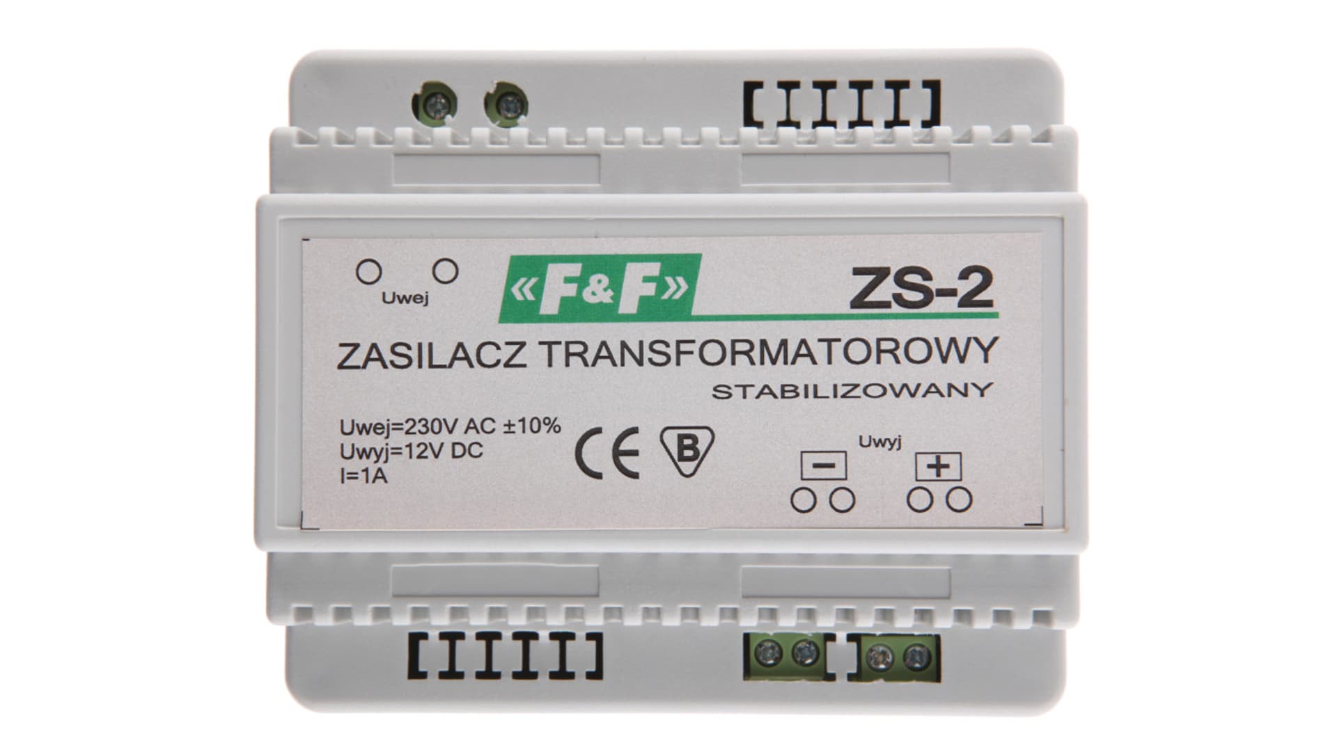 

Zasilacz stabilizowany 230VAC/12VDC 12W 1A ZS-2