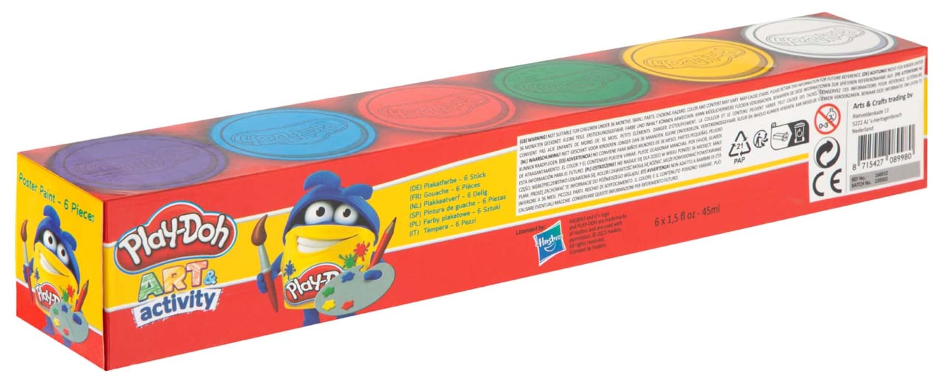 

Farba plakatowa 6 x 45 ml Play-Doh