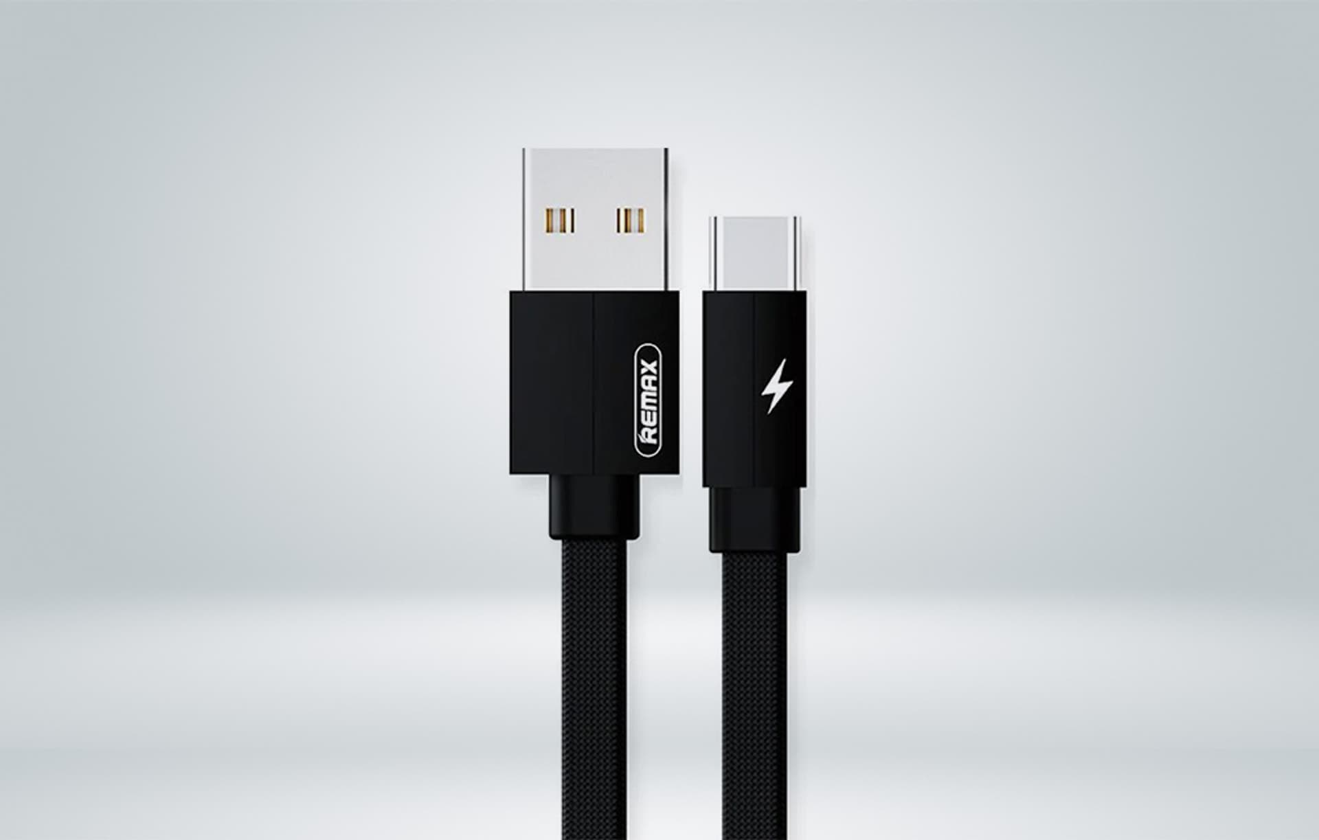 

Kabel USB-C Remax Kerolla, 2m (czarny)