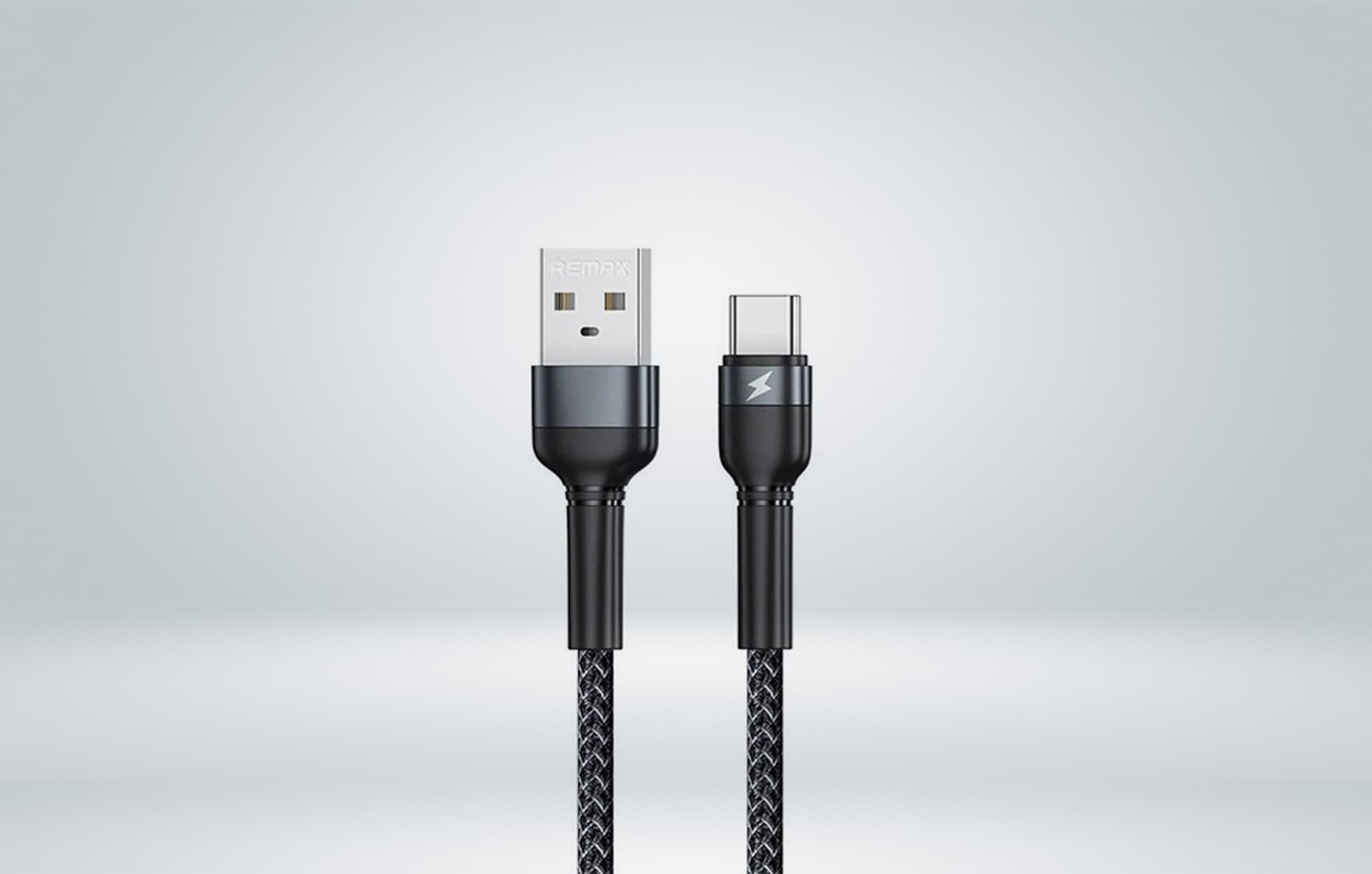 

Kabel USB-C Remax Jany Alloy, 1m, 2.4A (srebrny)