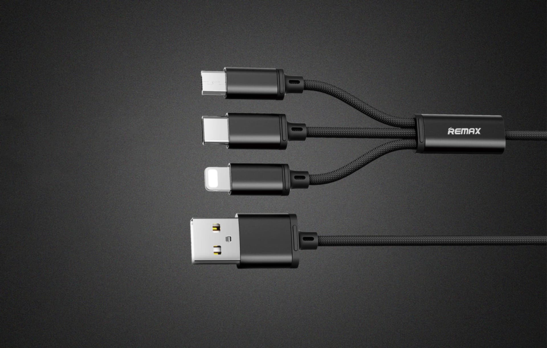 

Kabel USB 3in1 Remax Gition, 1,15m (czarny)