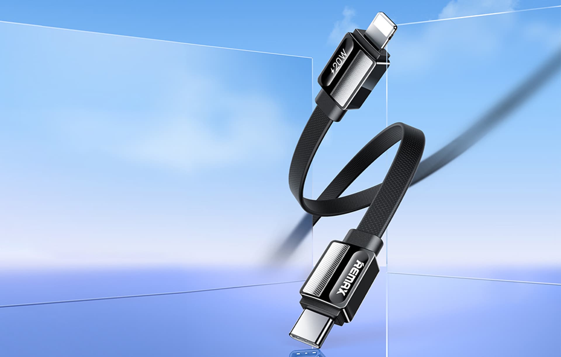 

Kabel USB-C-lightning Remax Platinum Pro, RC-C050, 20W (czarny)