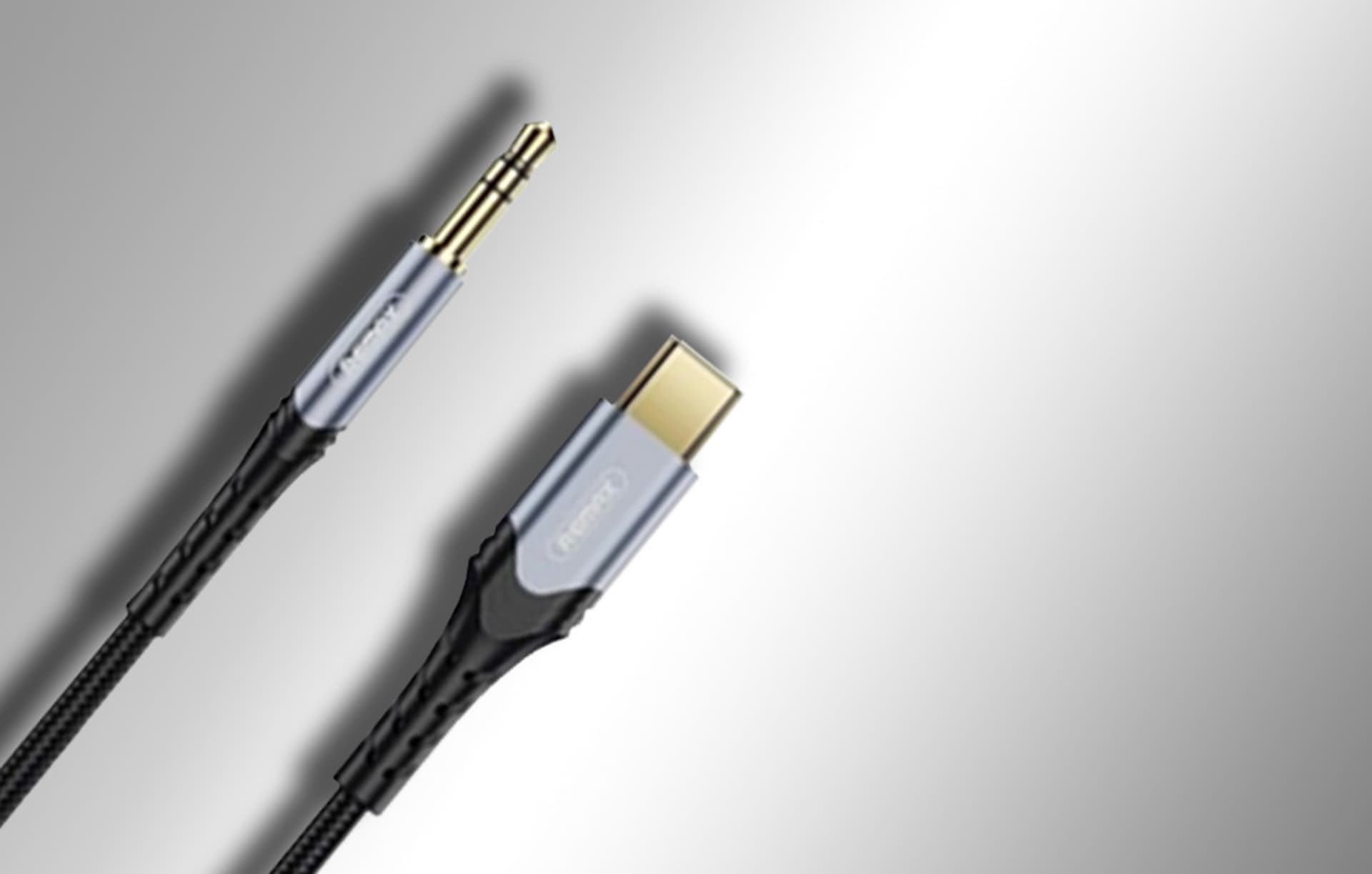 

Kabel USB-C do mini jack 3,5 mm REMAX Soundy, RC-C015a