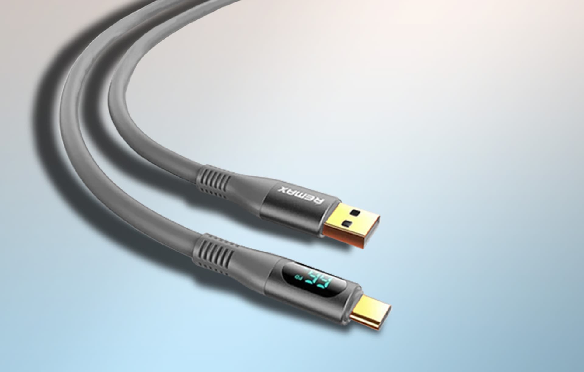 

Kabel USB do USB-C REMAX Zisee, RC-030, 66W, 1,2m (szary)