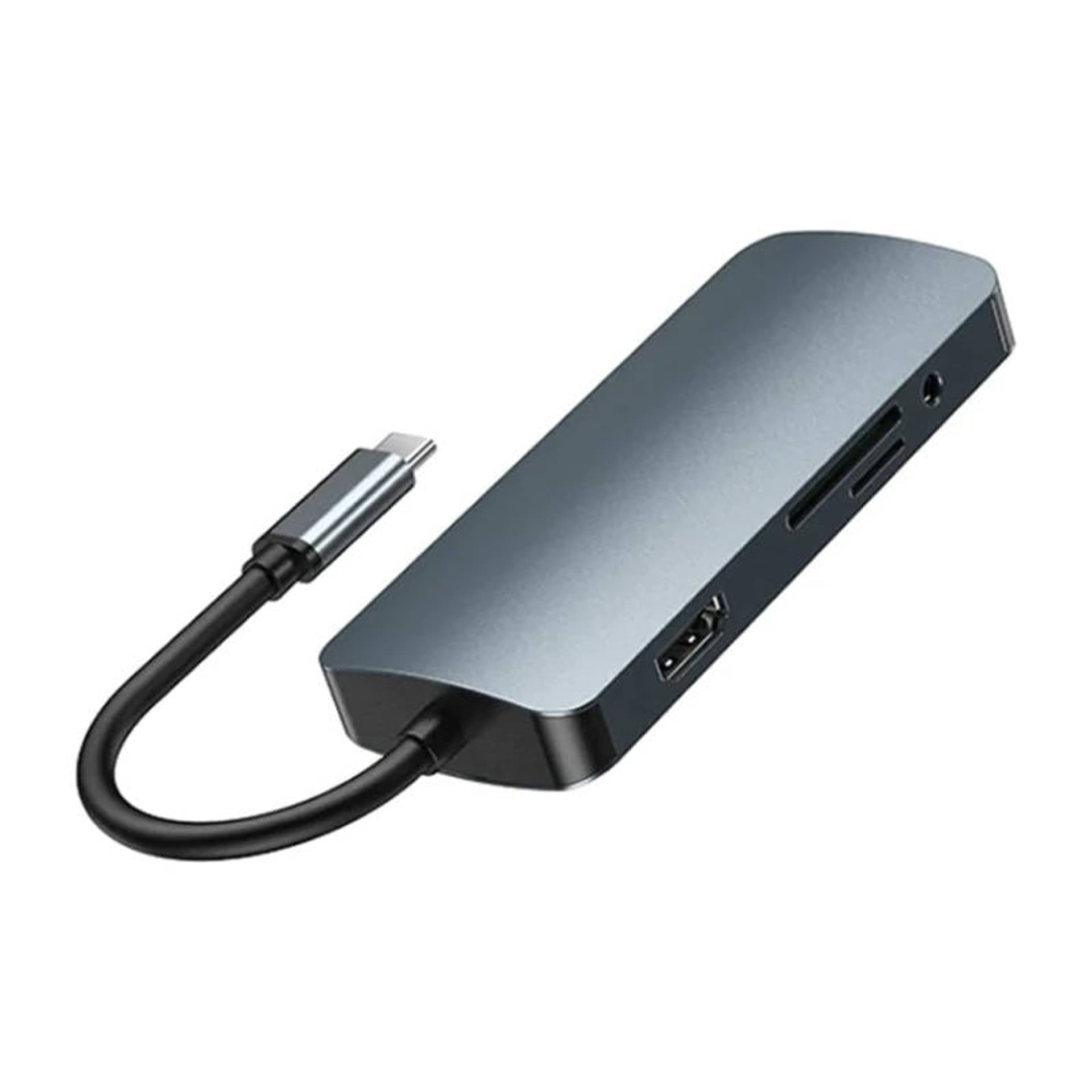 

Hub USB-C 9w1 Remax Retor Series RU-U91, 3x USB 3.0, USB-C, RJ45, HDMI, 3.5 mm, SD/TF (szary)