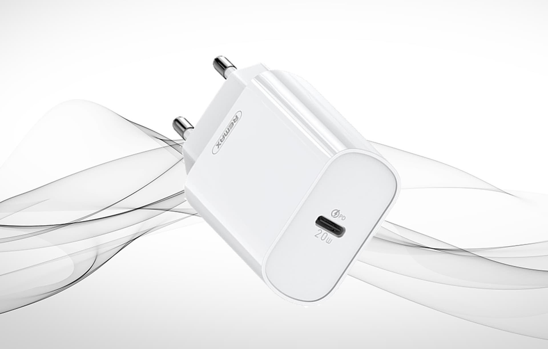 

Ładowarka sieciowa Remax, RP-U70, USB-C, 20W (biała)