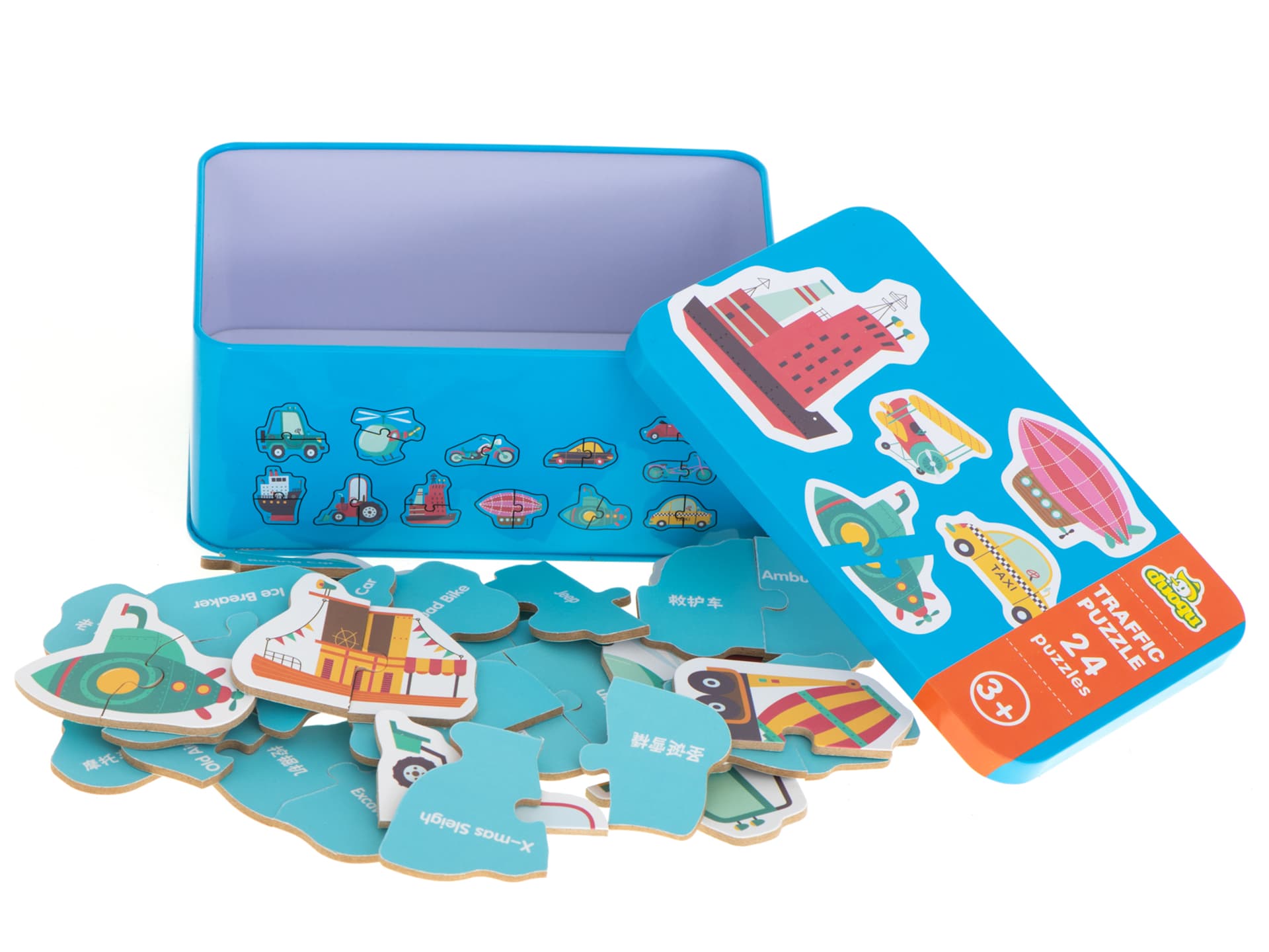 

Puzzle w puszce pojazdy 24 puzzle