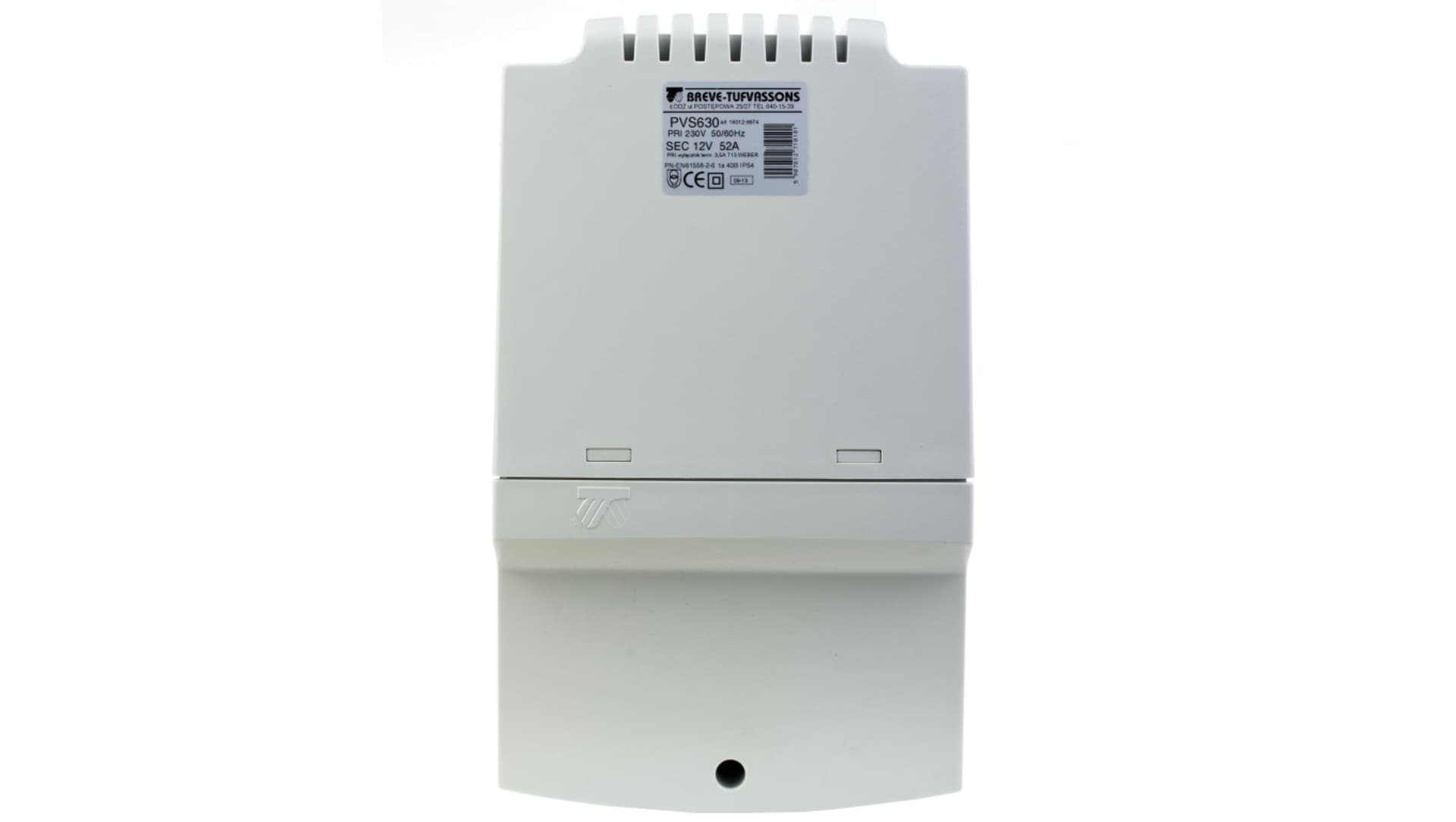 

Transformator 1-fazowy PVS 630VA 230/12V /w obudowie IP54/ 16012-9974