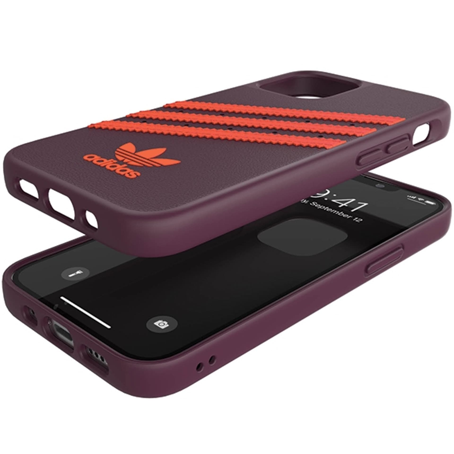 

Adidas OR Moulded PU iPhone 12/12 Pro bordowo-pomarańczowy/maroon-orange 42257