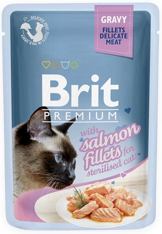 

Brit Premium Cat Gravy Sterilised Fillets Salmon 85g