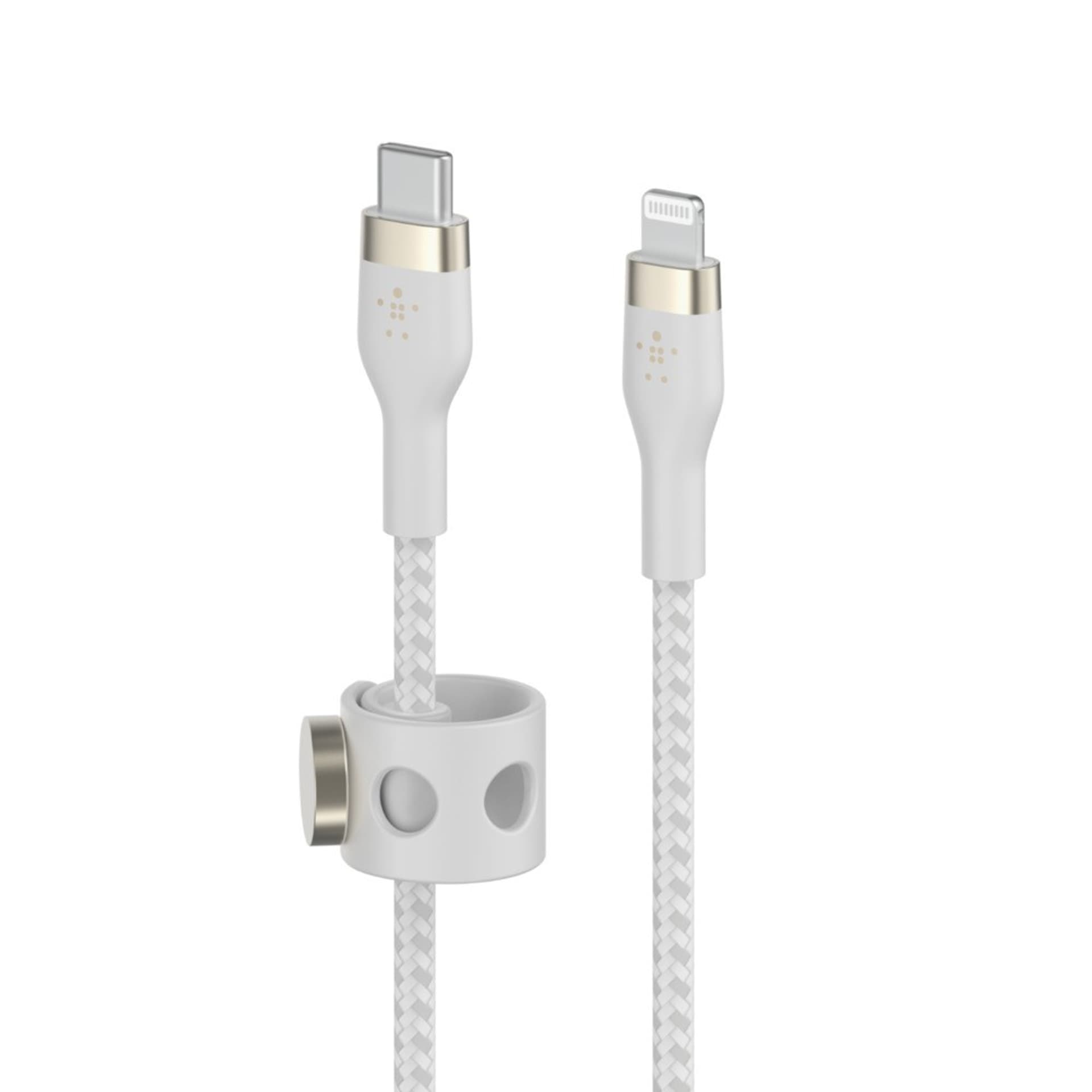 

BELKIN KABEL USB-C - LTG OPLOT SILICONE 1M BIAŁY