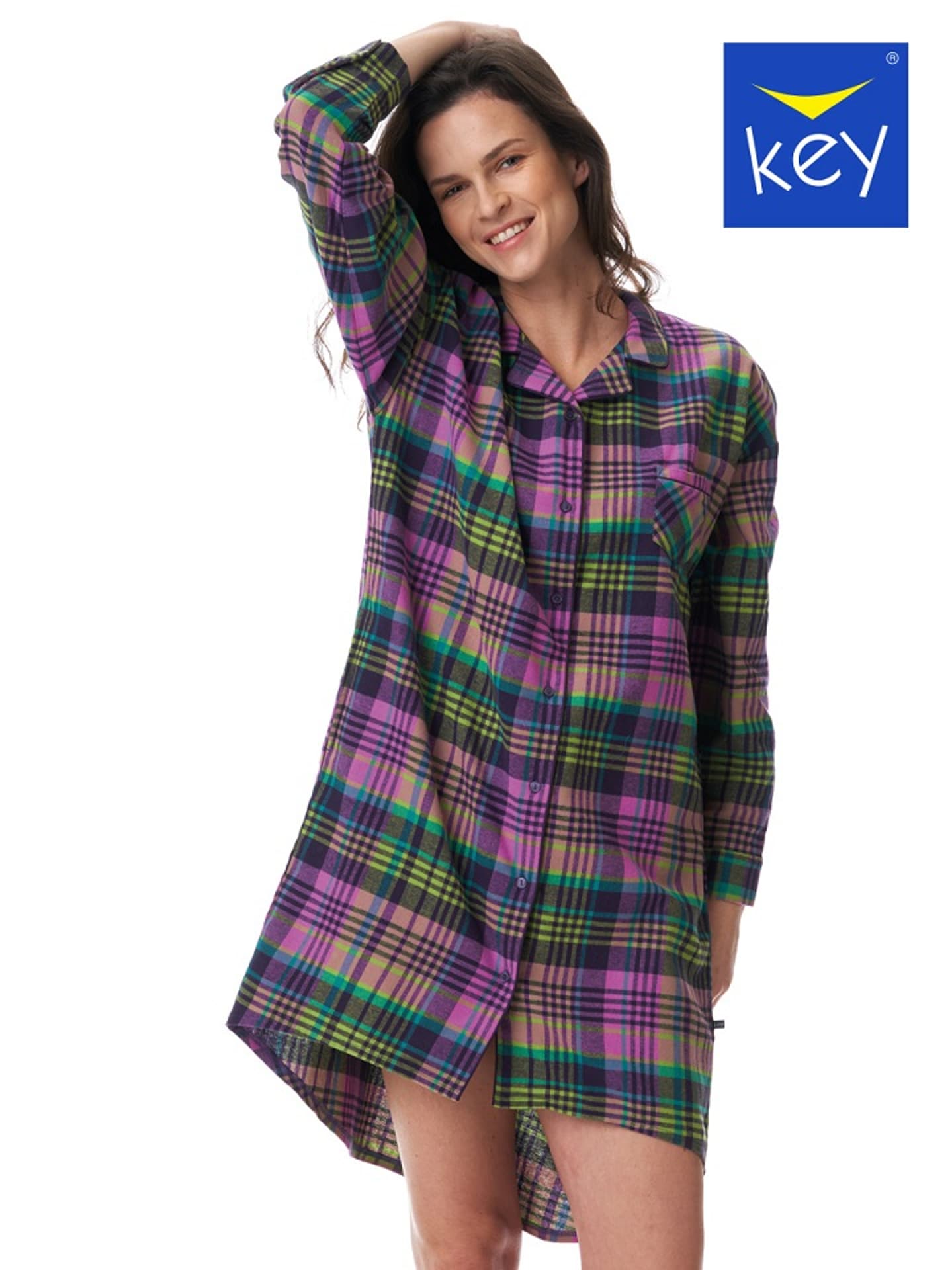 

KOSZULA KEY LND-409 B23 XXL-4XL (kolor fiolet, rozmiar 3XL)
