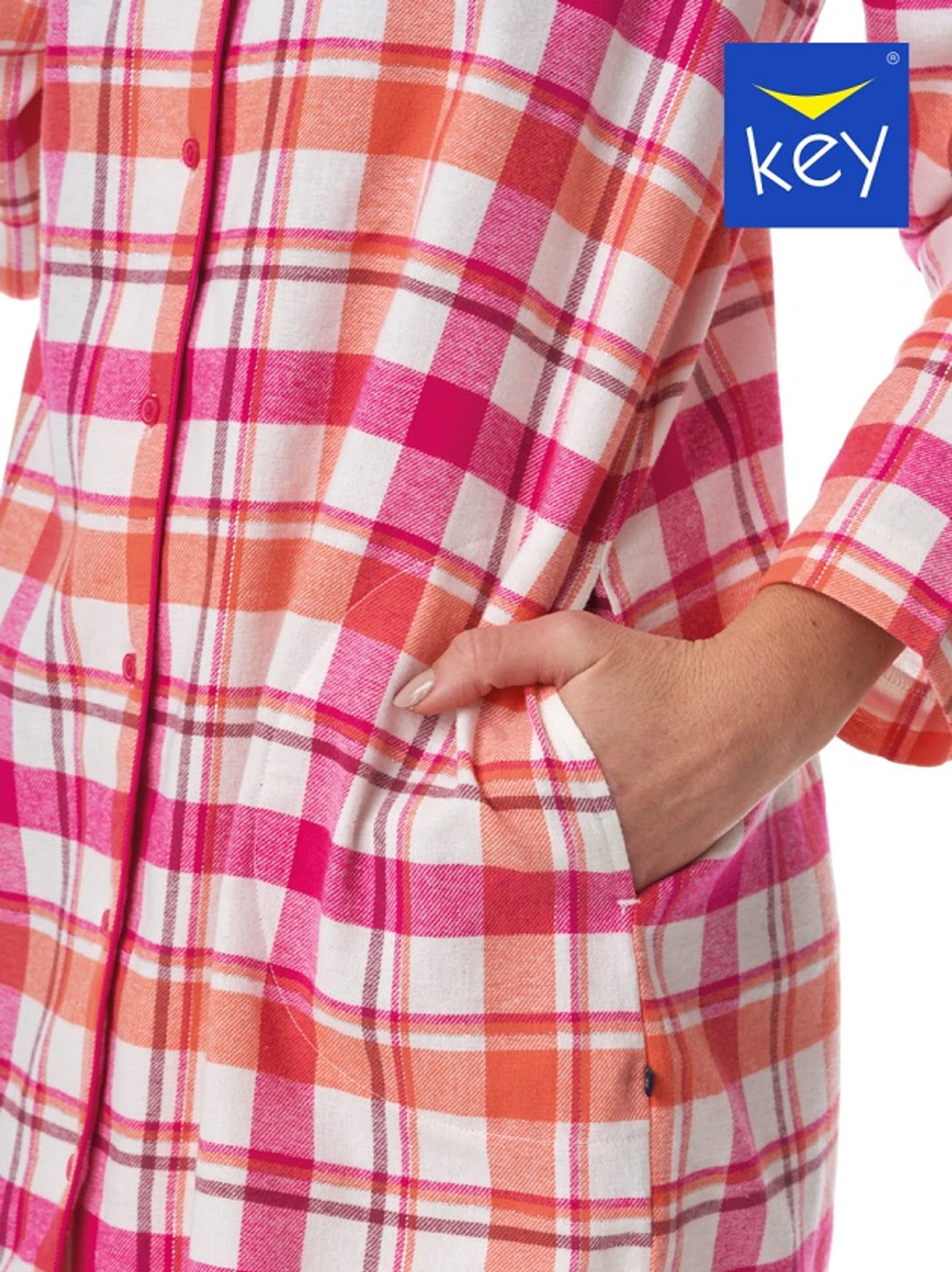 

KOSZULA KEY LND-437 B23 (kolor różowy, rozmiar XL)
