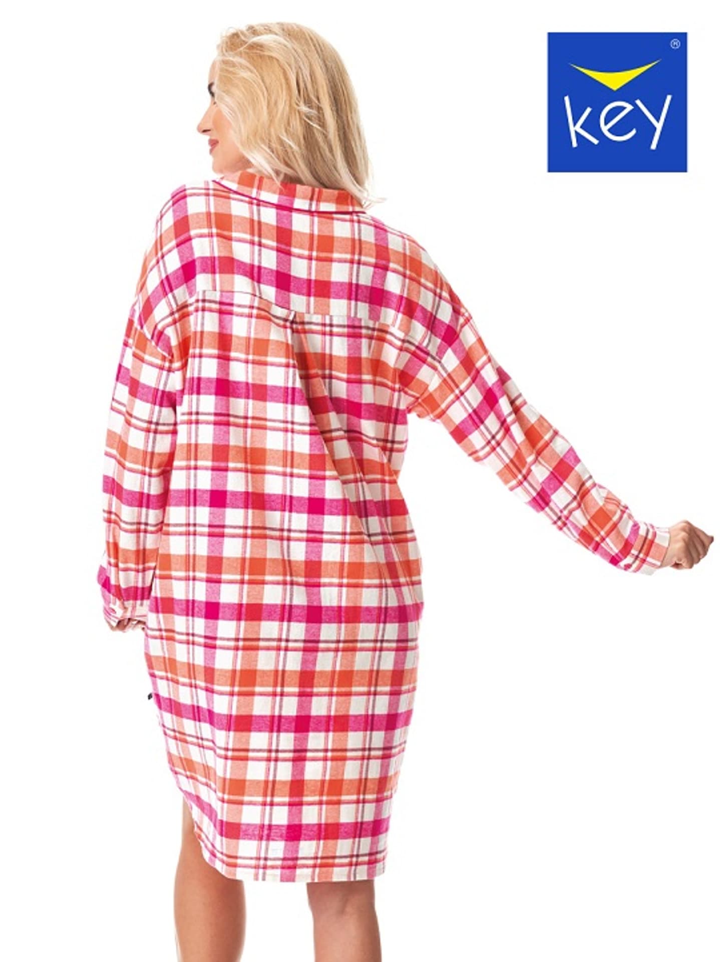 

KOSZULA KEY LND-437 B23 XXL-4XL (kolor różowy, rozmiar XXL)