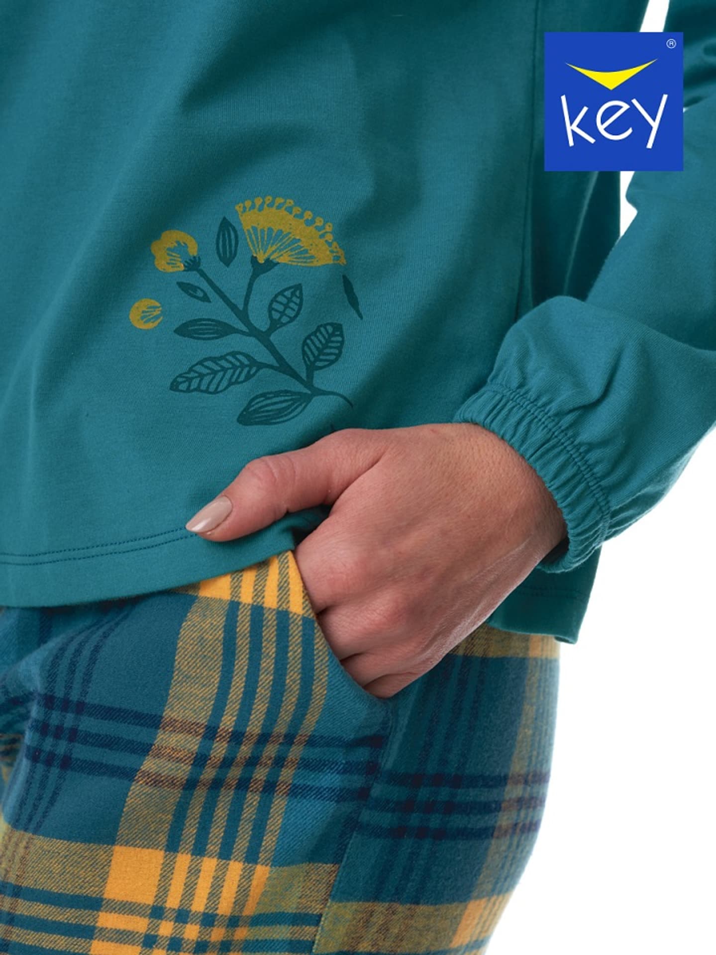 

PIŻAMA KEY LNS-408 B23 (kolor morski, rozmiar M)