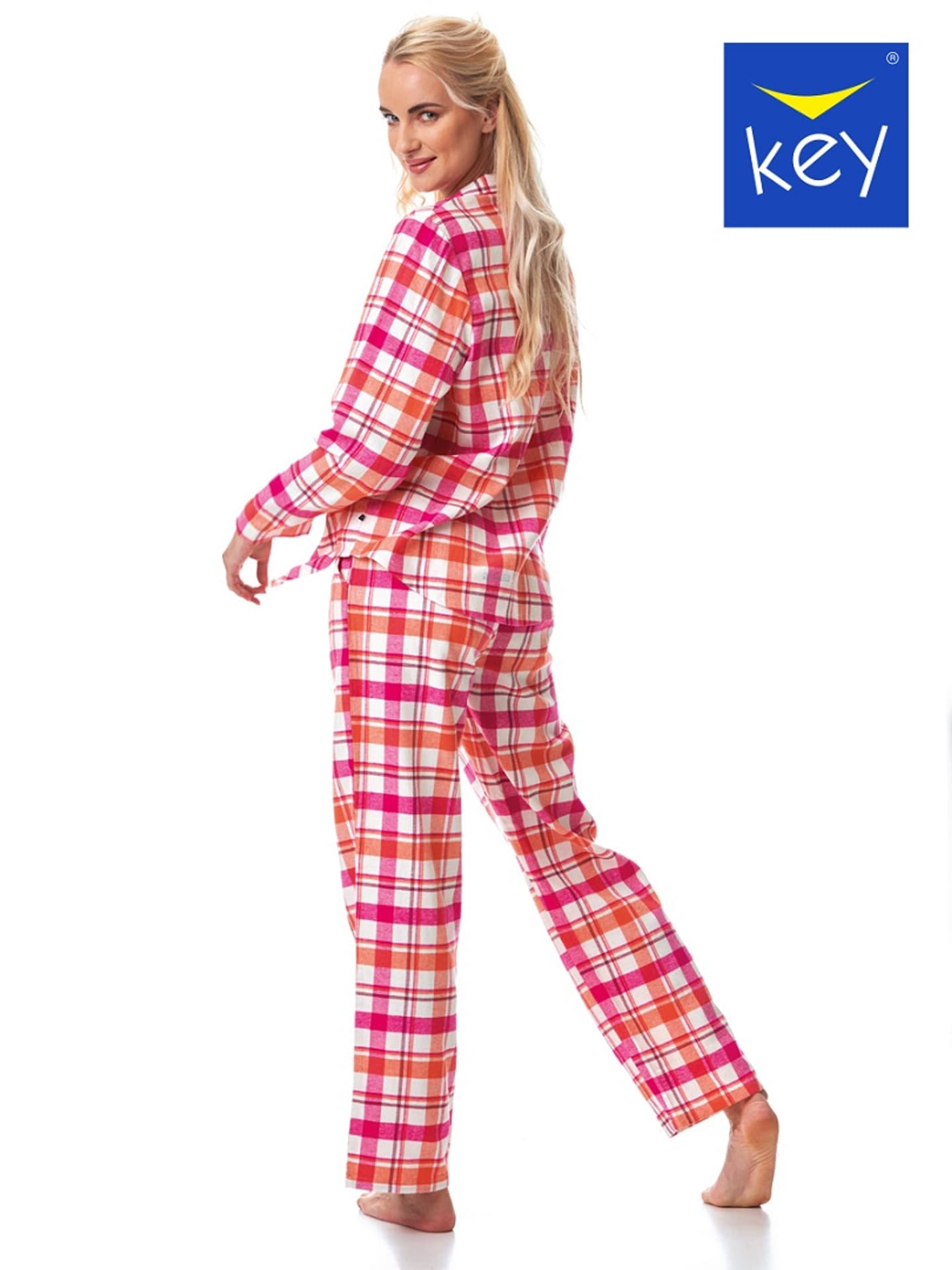 

PIŻAMA KEY LNS-437 B23 XXL-4XL (kolor różowy, rozmiar 3XL)