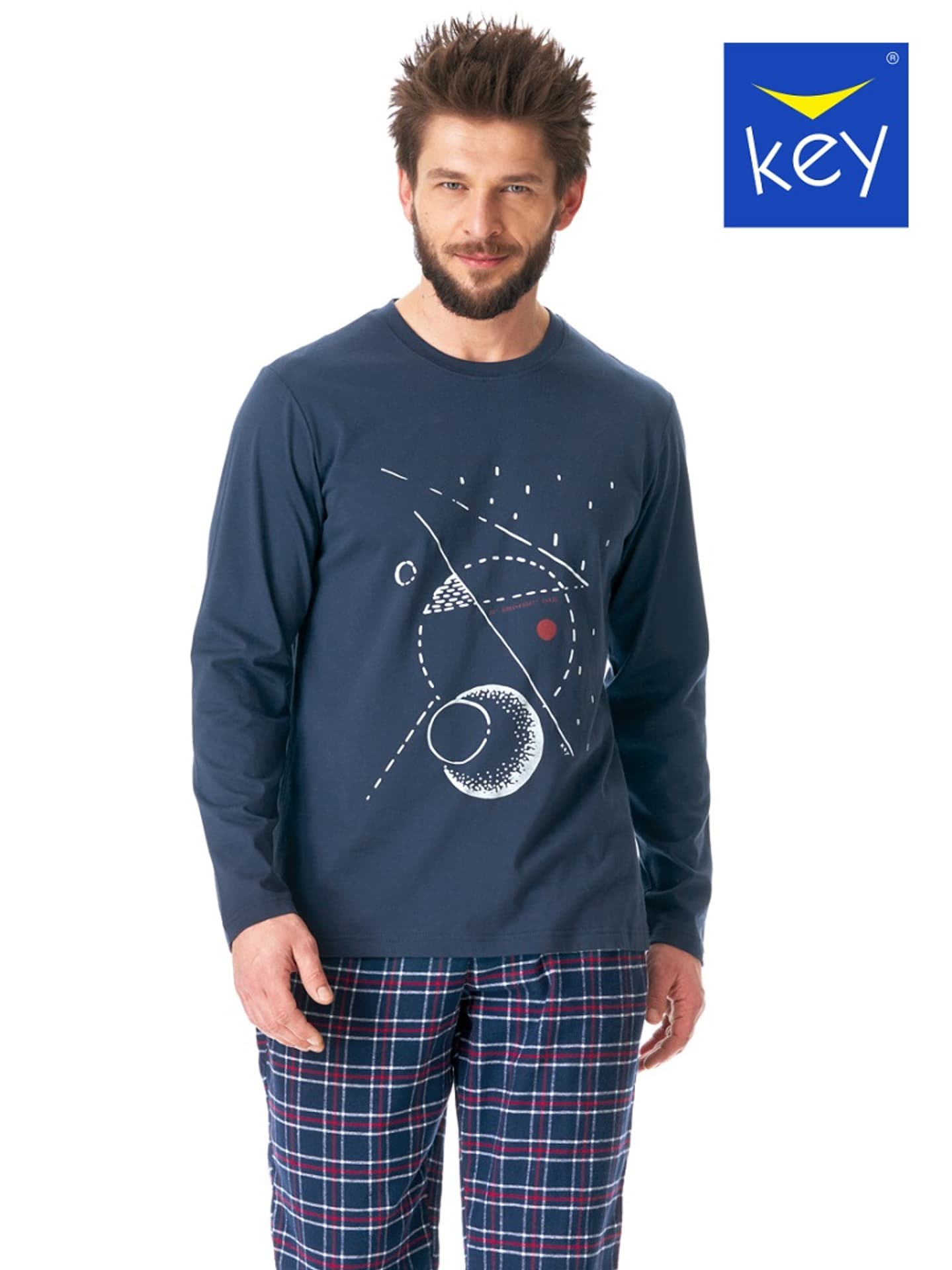 

PIŻAMA KEY MNS-616 B23 (kolor granat, rozmiar XL)