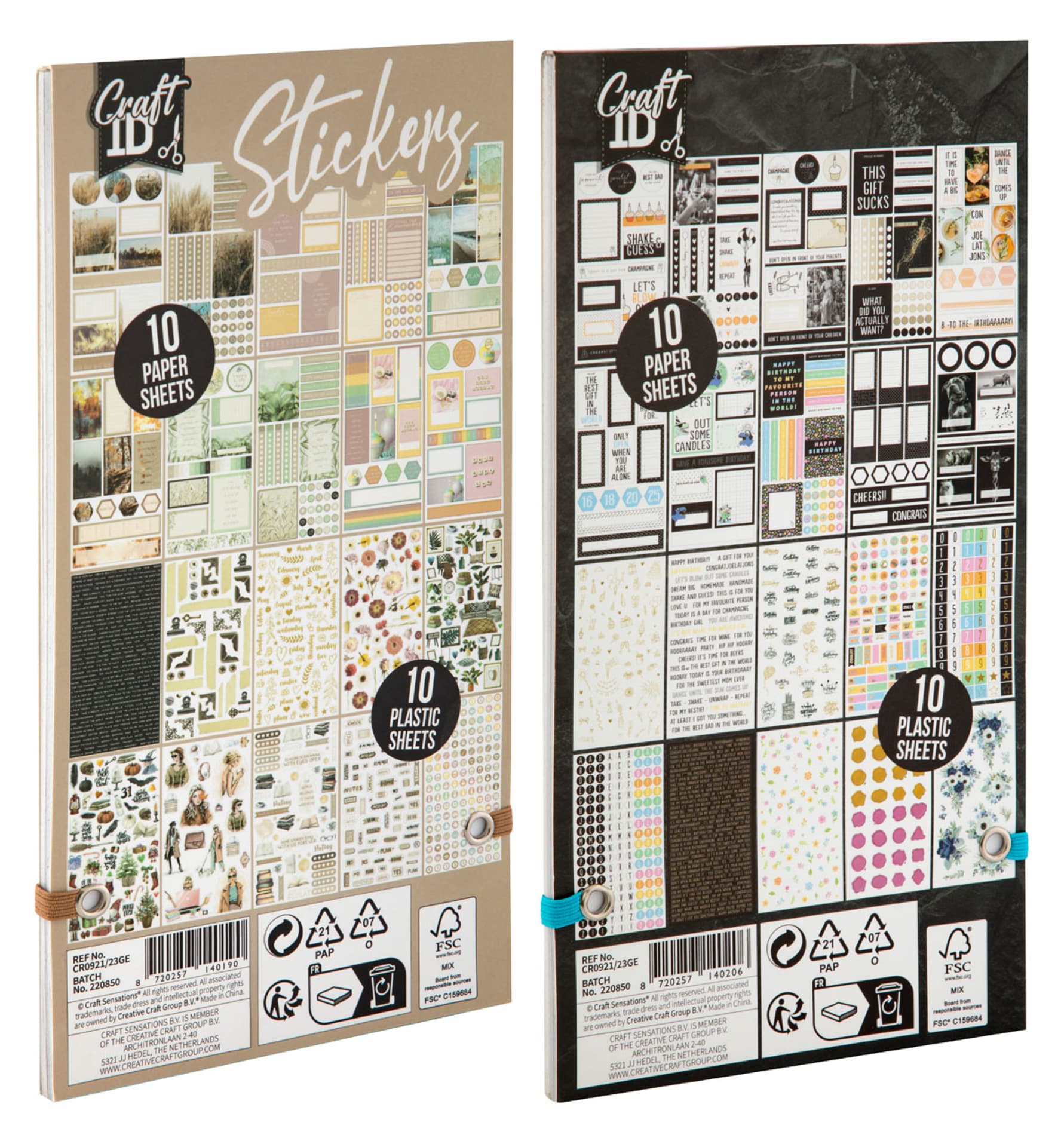 

Sticker book with foil 23x12cm, 20 sheets, 2 wz.