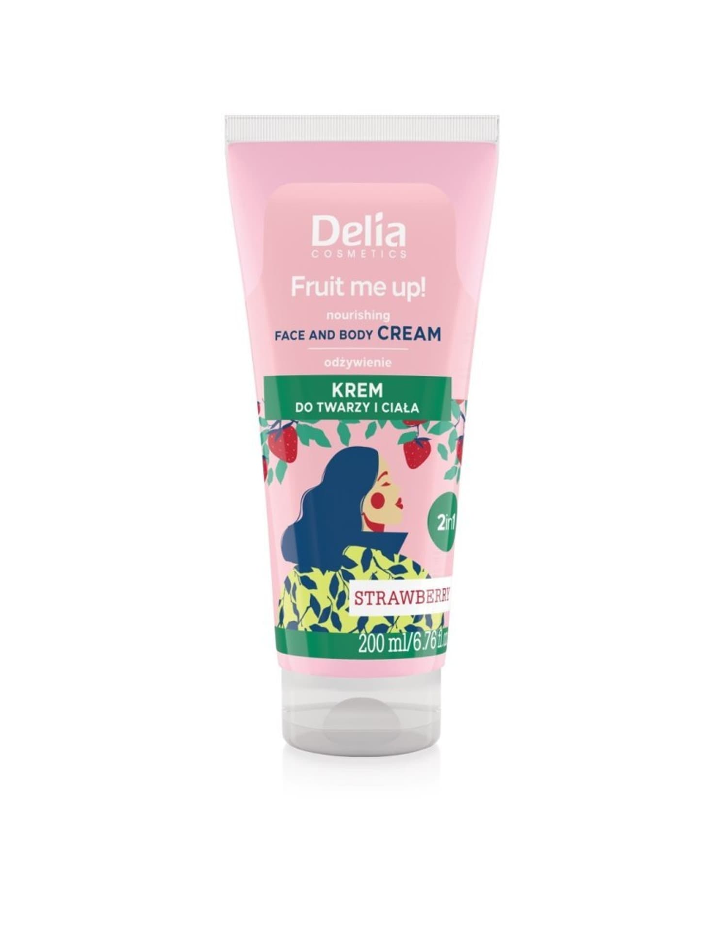 

DELIA COSMETICS Fruit Me Up! Odżywczy Krem do twarzy i ciała 2w1 - Truskawka 200ml