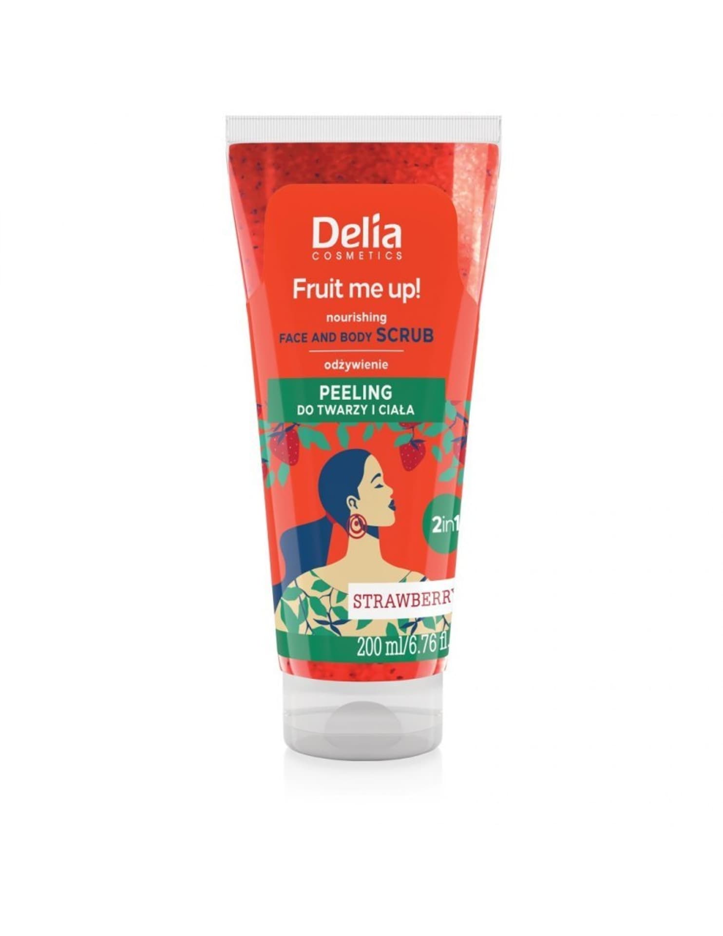 

DELIA COSMETICS Fruit Me Up! Odżywczy Peeling do twarzy i ciała 2w1 - Truskawka 200ml