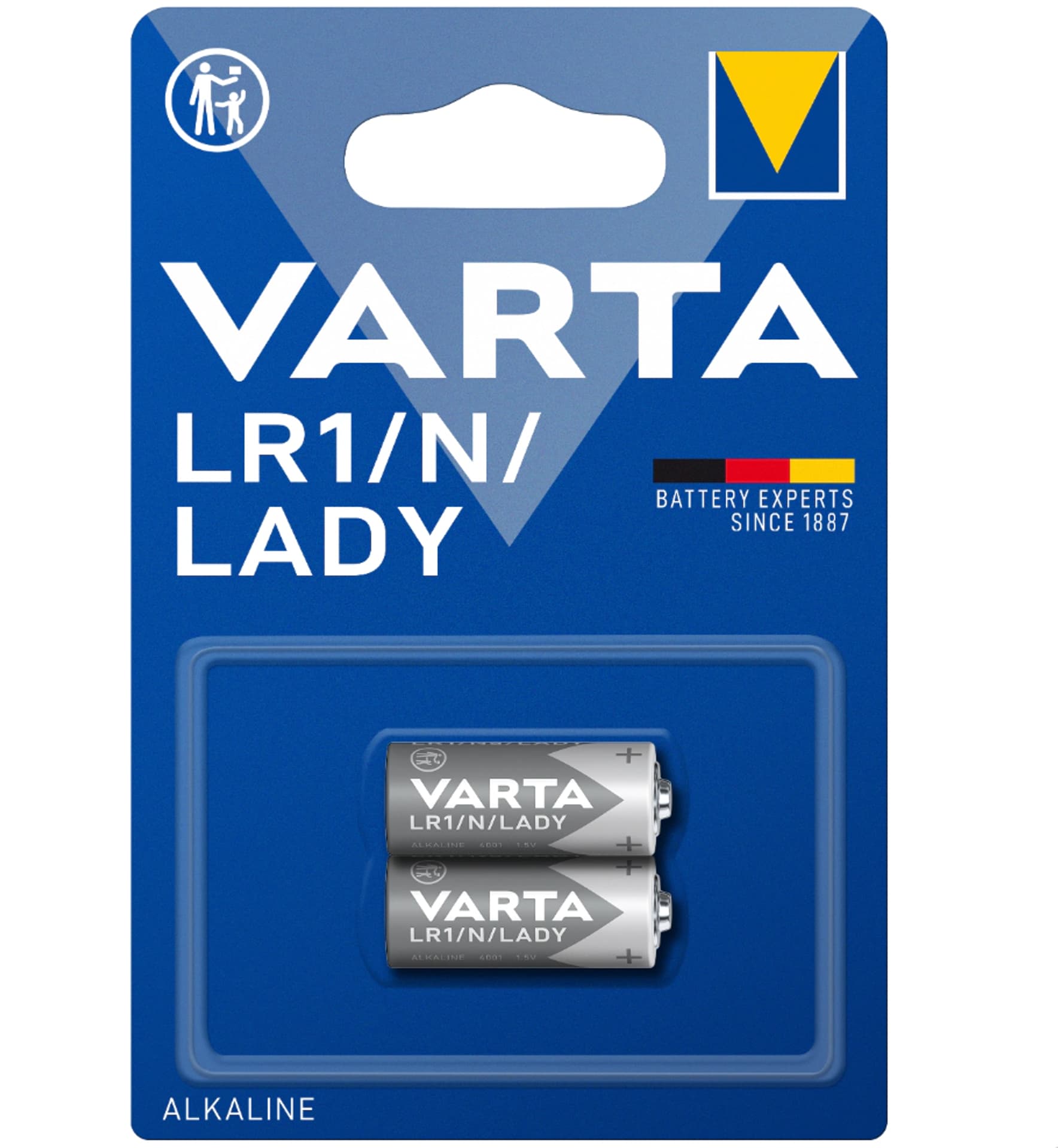 

BATERIA ALKALICZNA VARTA LR1 LADY 1.5V 850mAh 2SZT