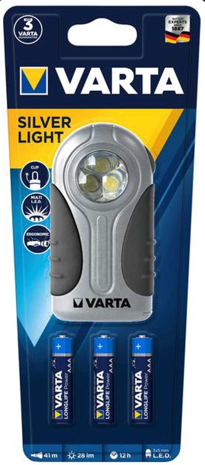 

LATARKA VARTA DIODOWA LED SILVER LIGHT 3R12 AAA