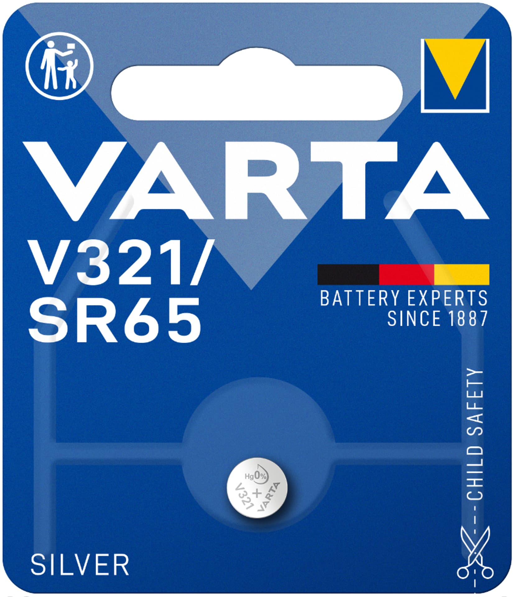 

BATERIA GUZIKOWA SREBROWA VARTA V321 1,55 V 1 SZT.
