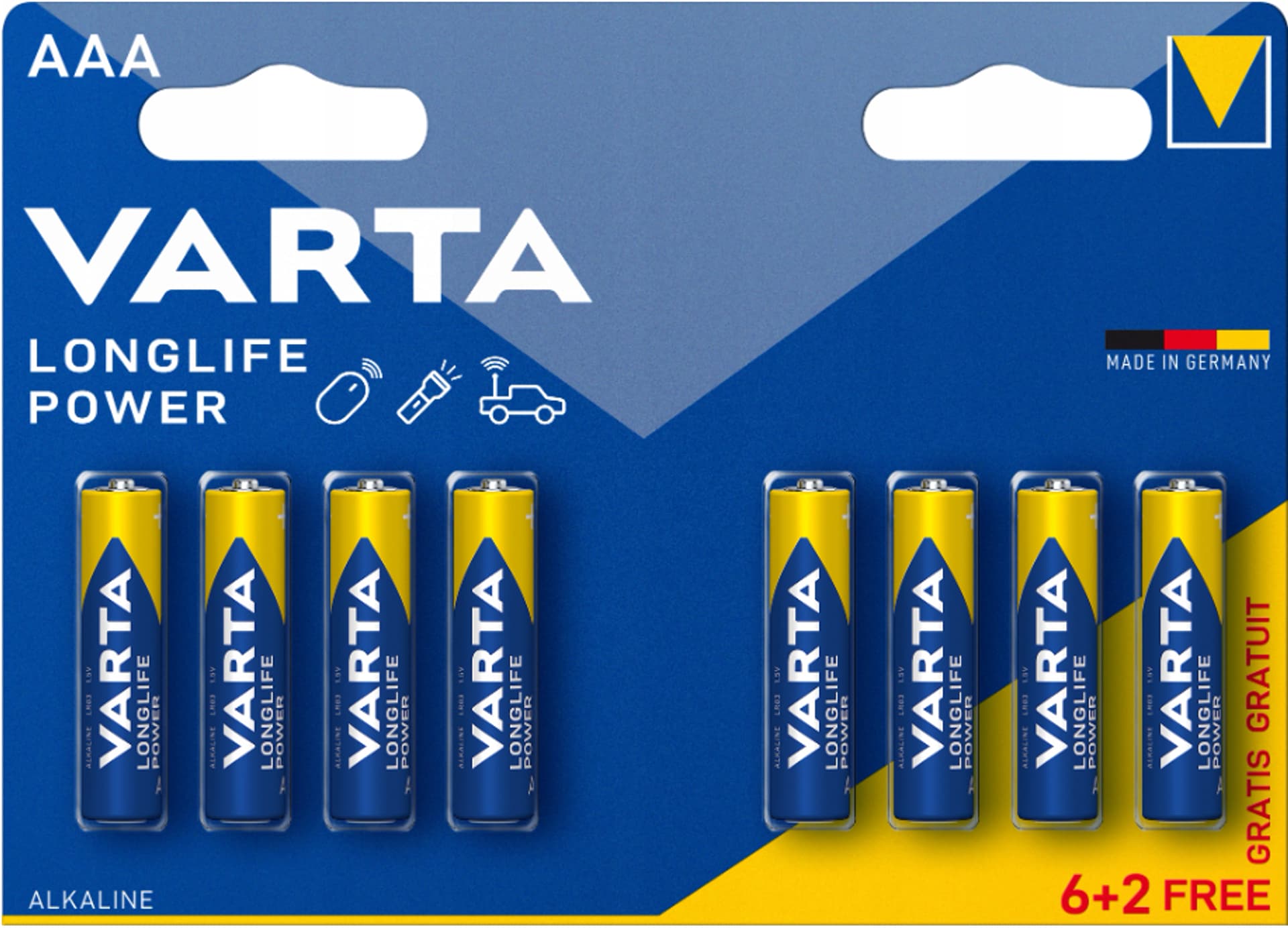 

BATERIA VARTA LR03 LONGLIFE MOCNA POWER AAA 1,5 V