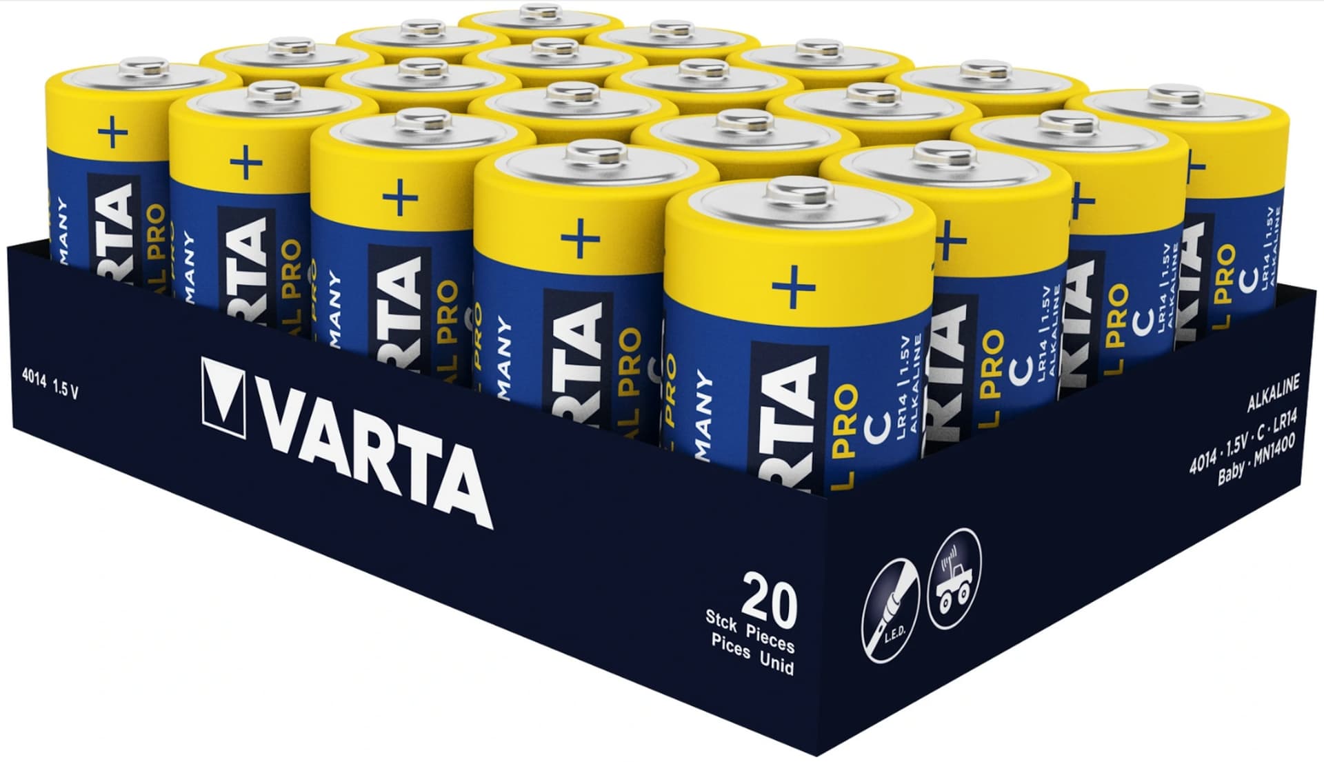 

82-559# Bateria alkaliczna c lr14 varta industri