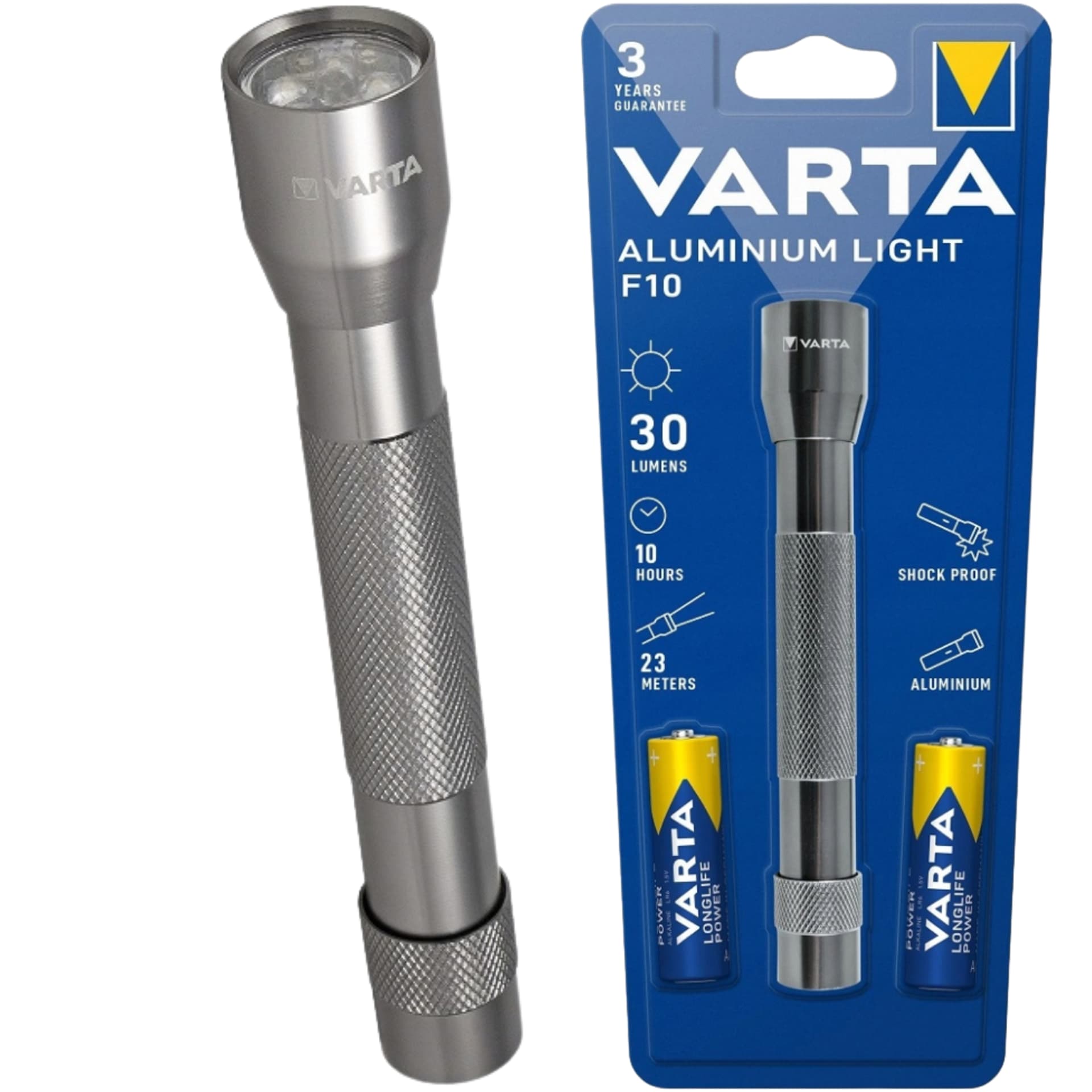 

LATARKA ALUMINIOWA VARTA 5 LED F10 MULTI 2xAA